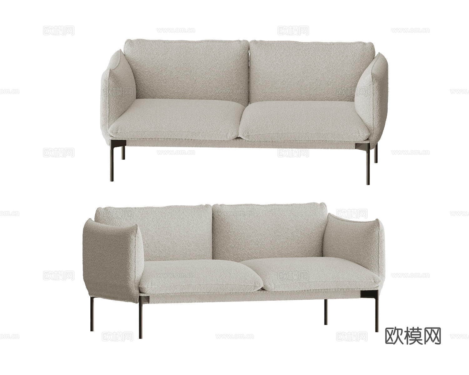 COEDITION 双人沙发3d模型下载
