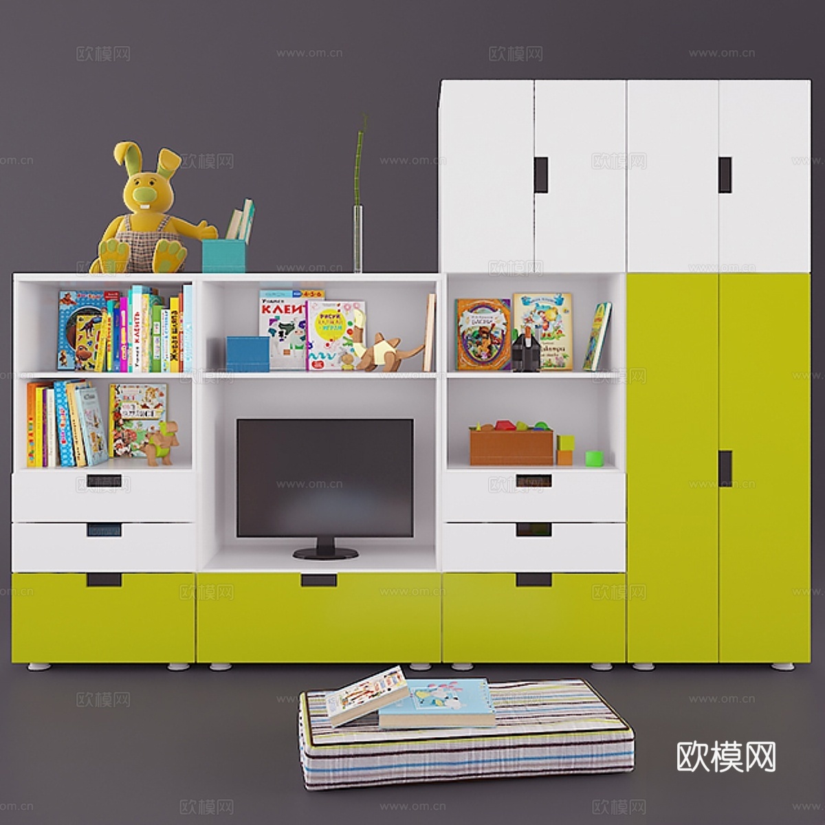 儿童家具及配件3d模型下载