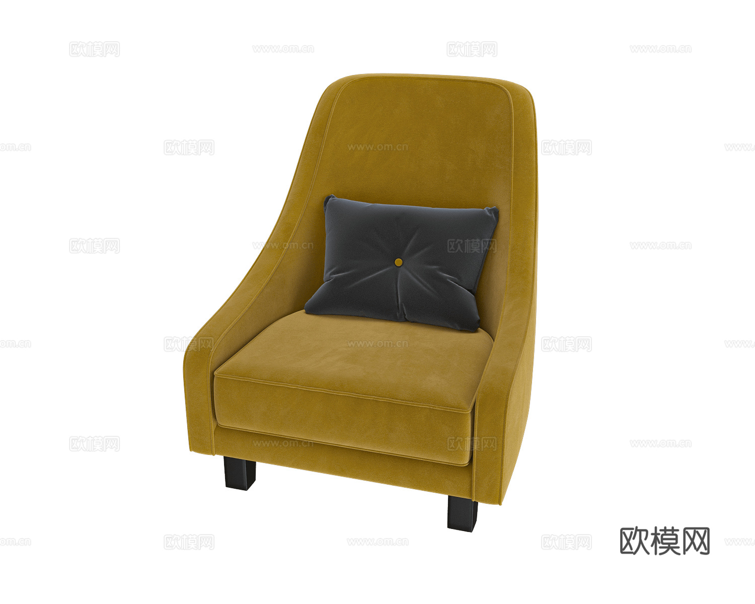 Masterfabrik 单人沙发3d模型下载（渲染图1）