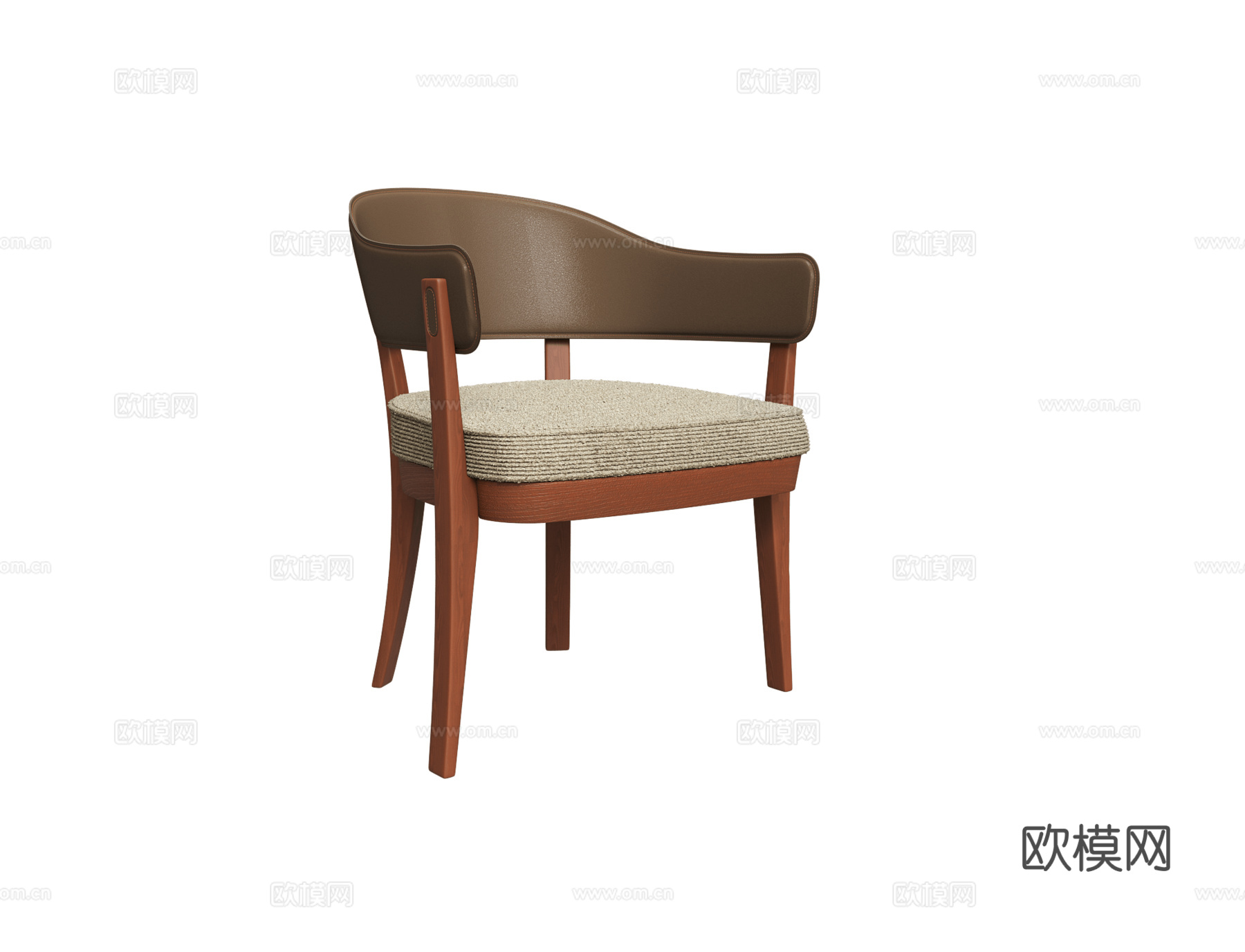 Casa Corve 中古风餐椅3d模型下载