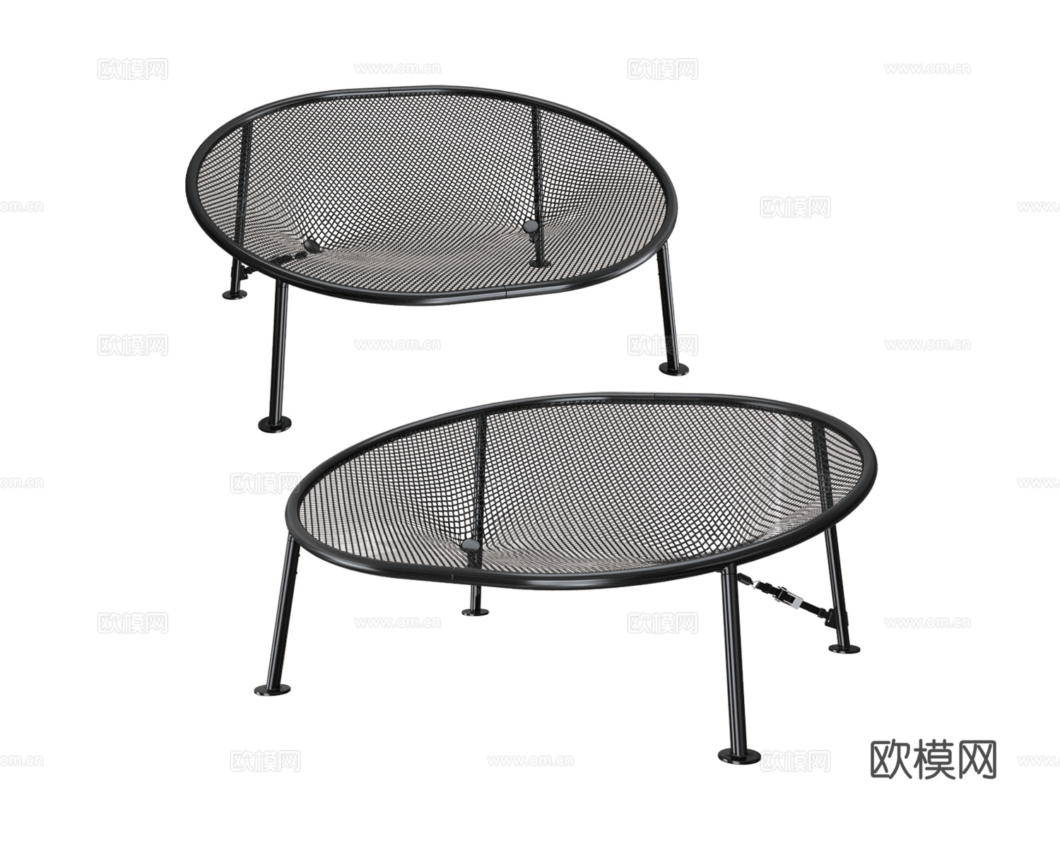 Fatboy 单人沙发 网格沙发3d模型下载