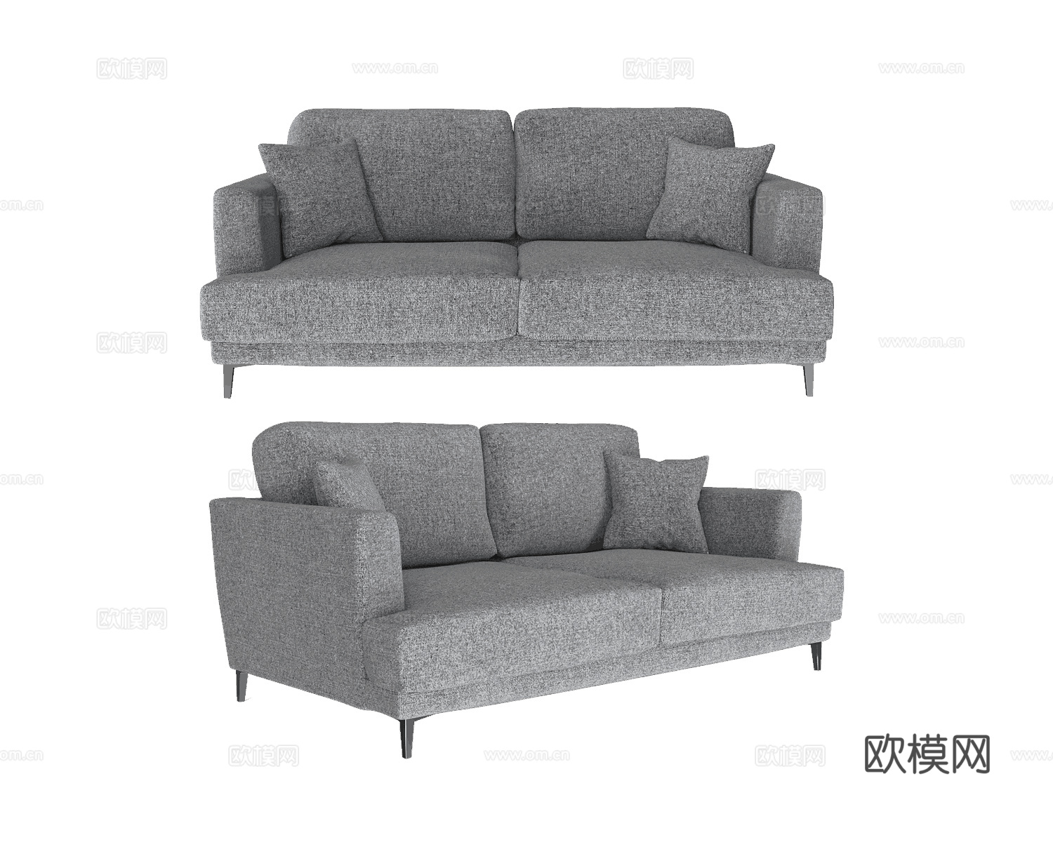 Ivasa 双人沙发3d模型下载
