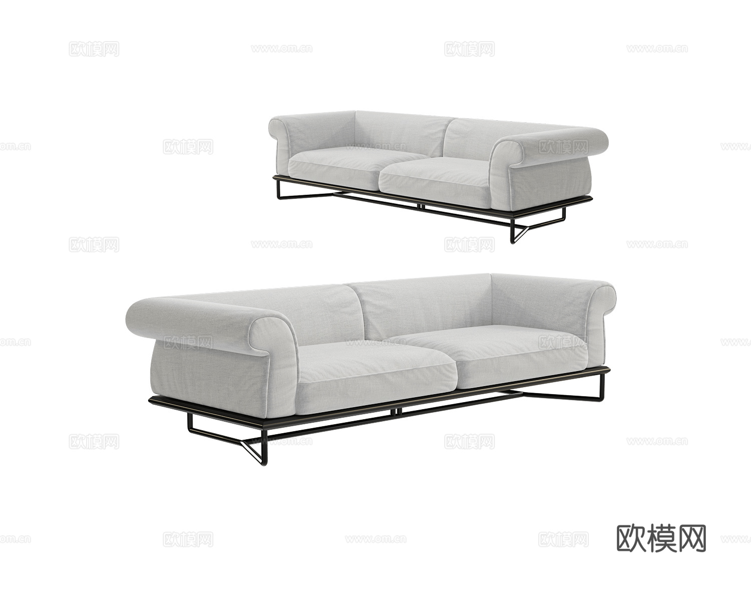 Esedra Design 双人沙发3d模型下载