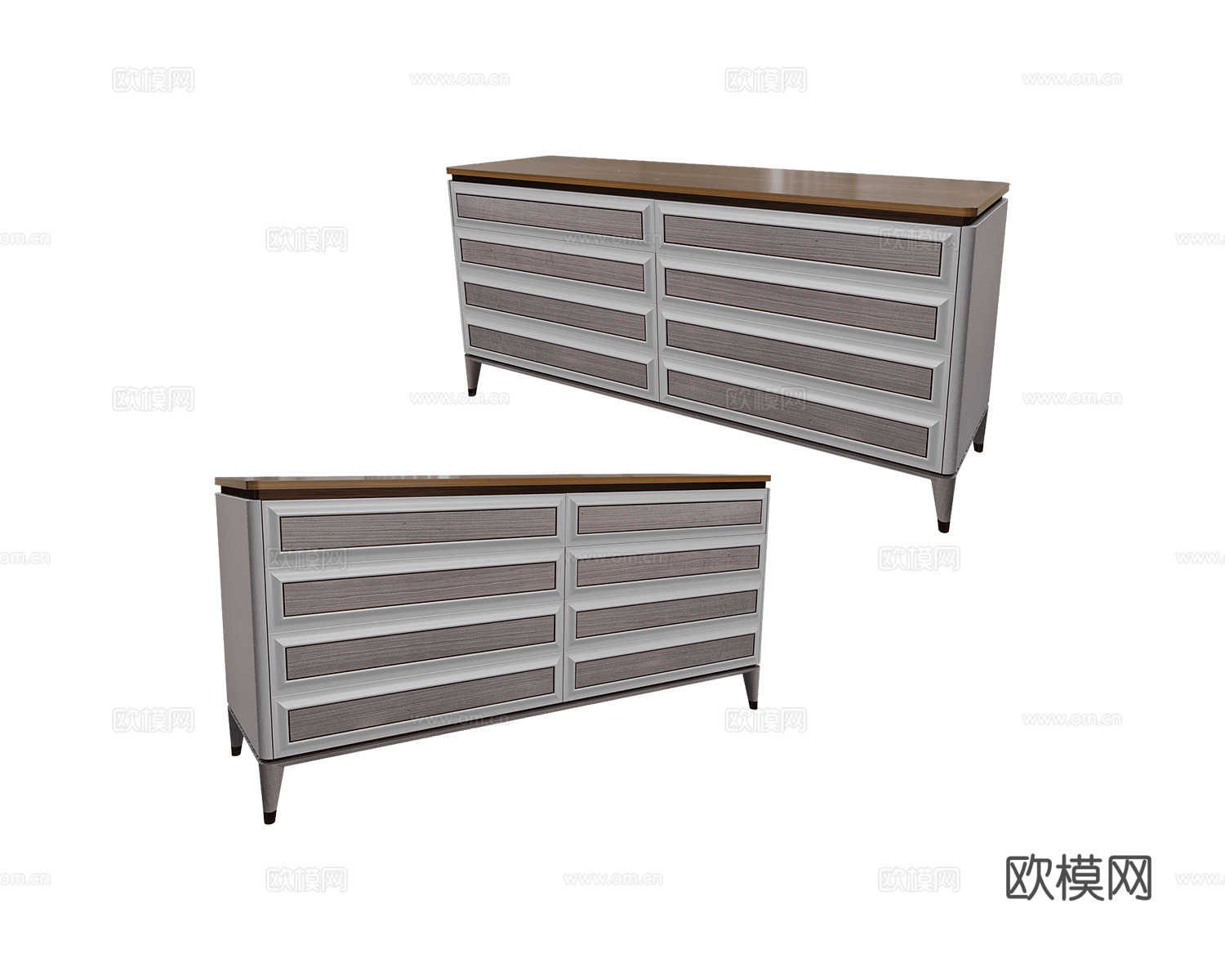 CPRN HOMOOD 美式斗柜3d模型下载