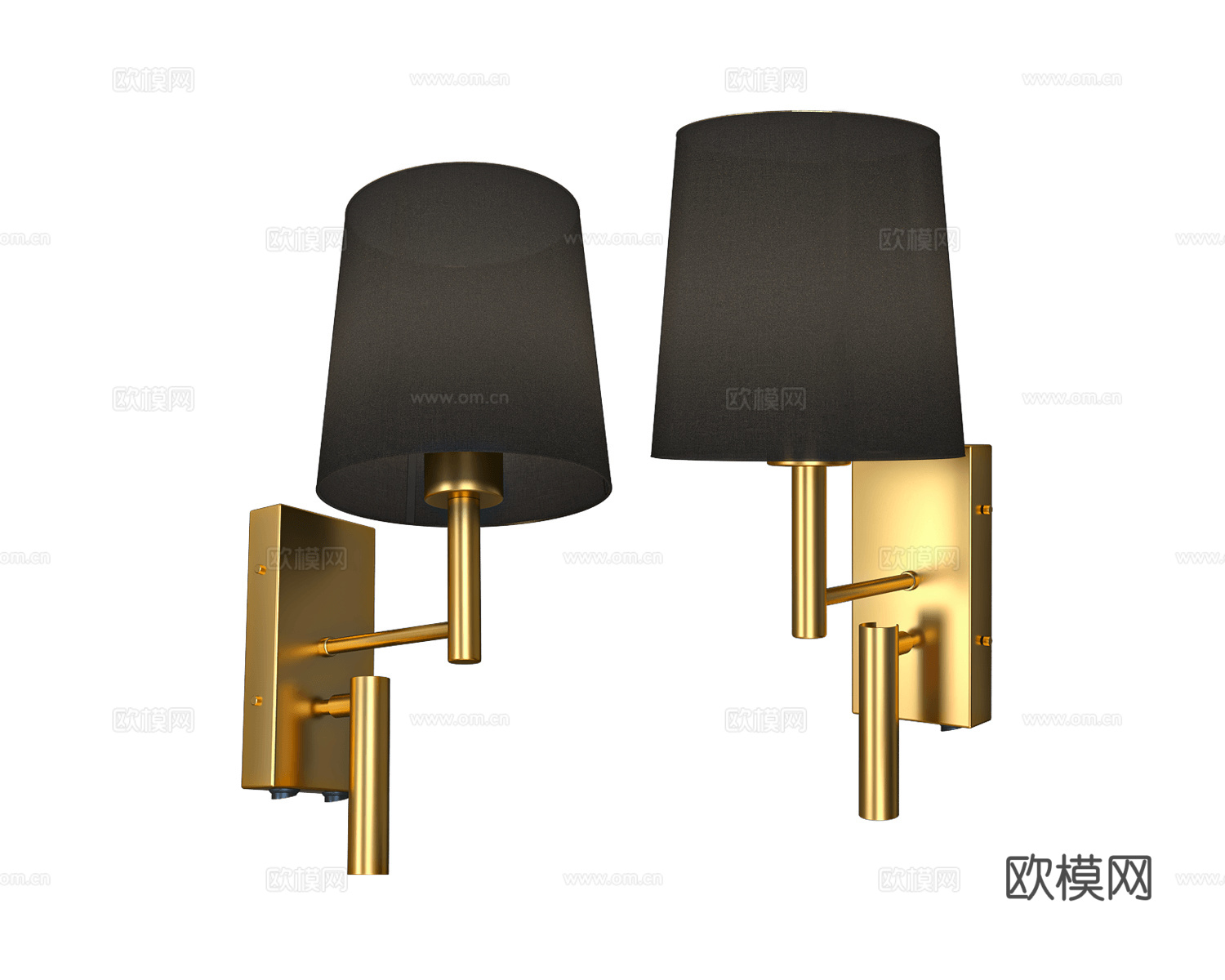 Pikart 美式壁灯3d模型下载