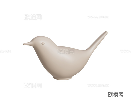 Serralunga 小鸟摆件3d模型下载