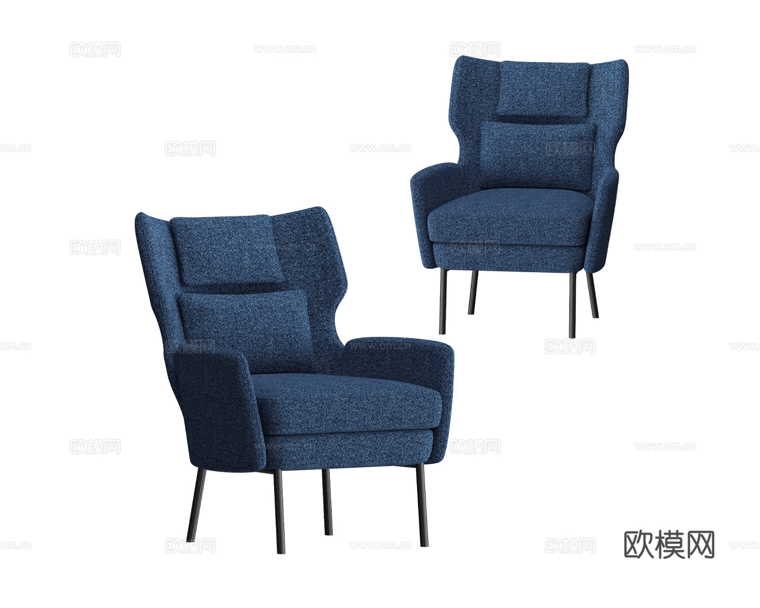 Saiwala 单人沙发3d模型下载