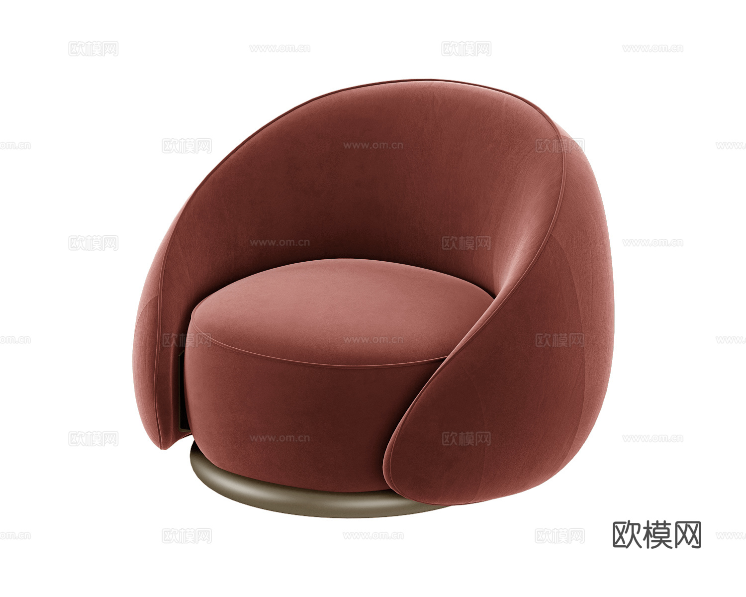 GHIDINI1961 意式单人沙发3d模型下载