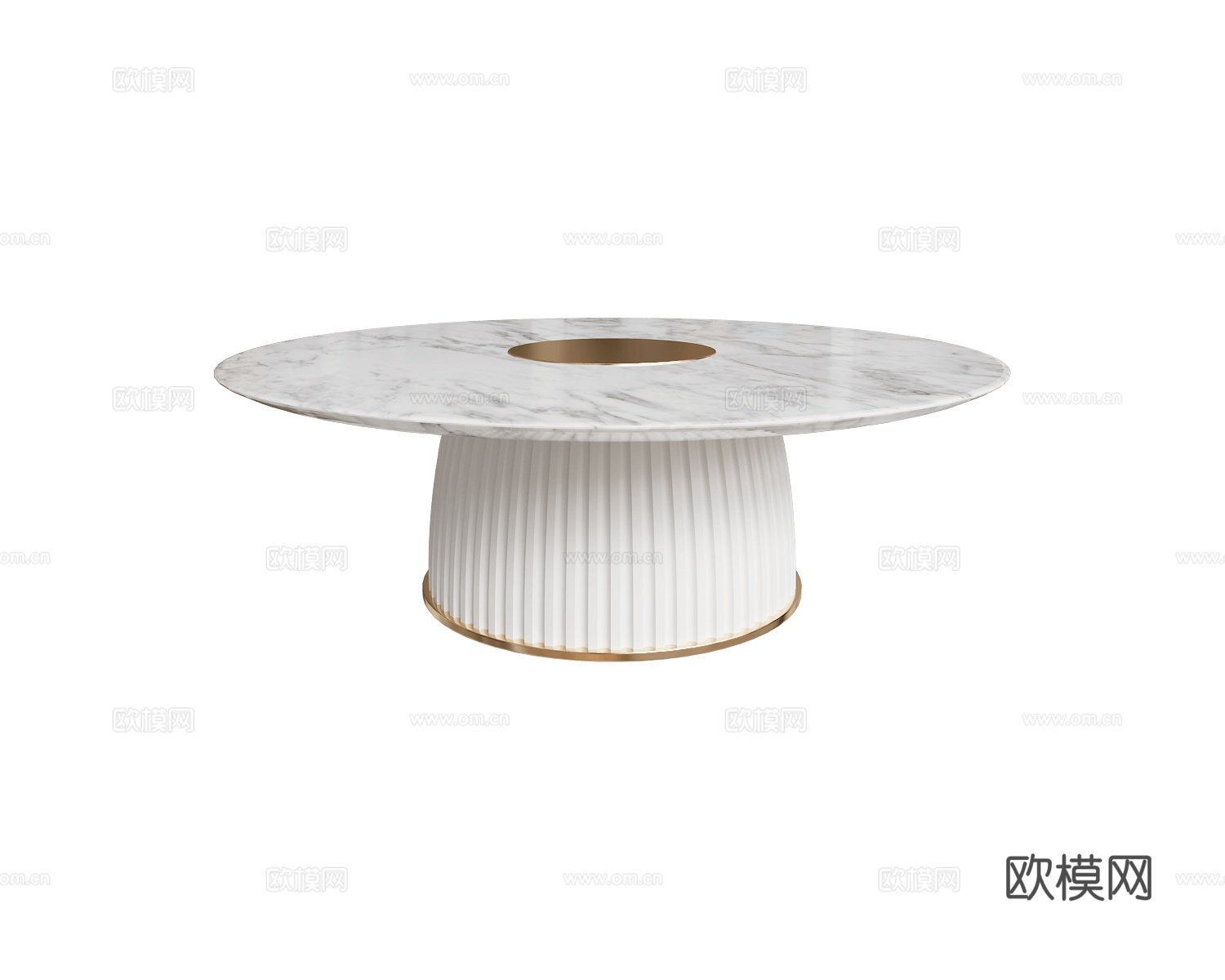 Paolo Castelli 圆形餐桌3d模型下载（渲染图3）