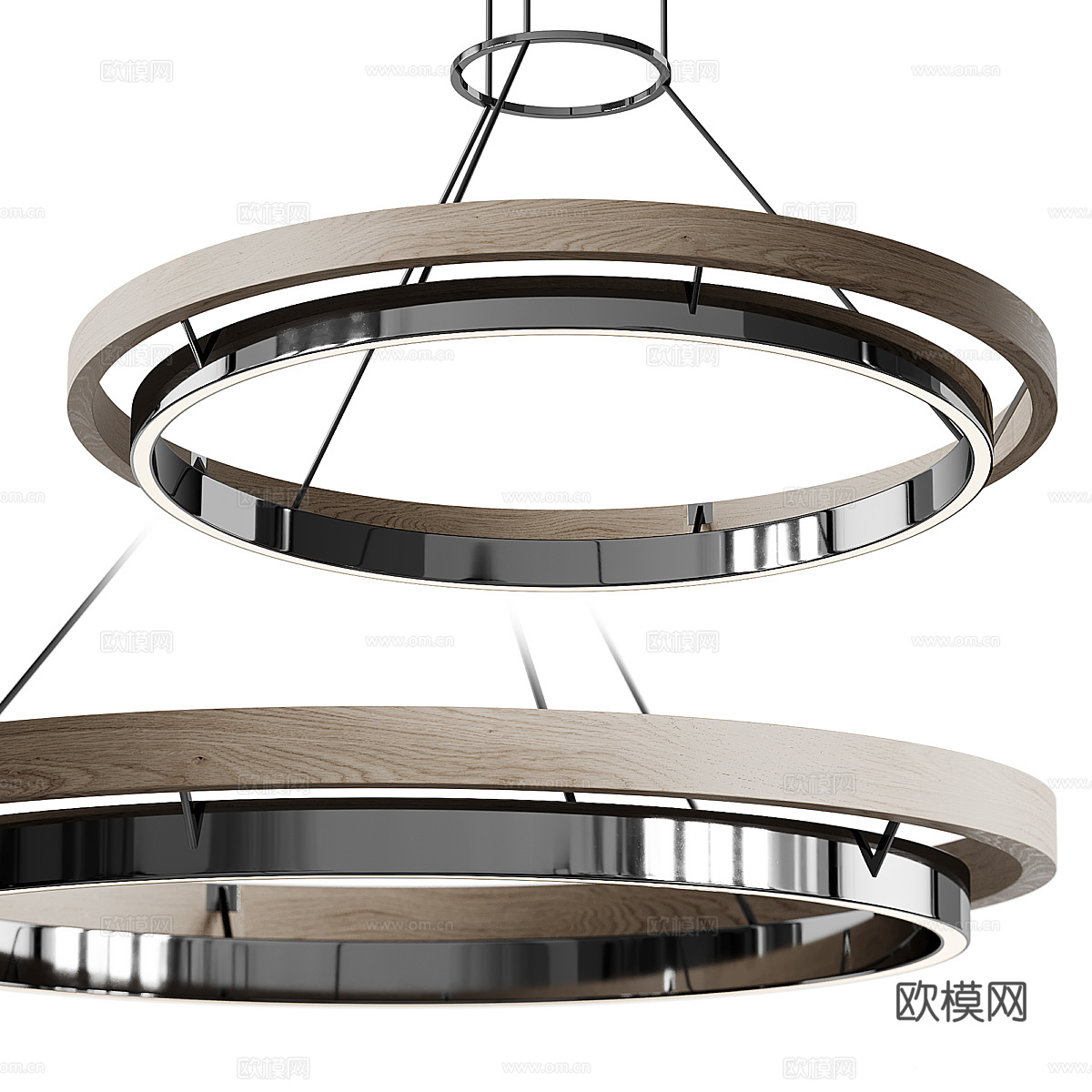 现代意式极简 Grace 圆形吊灯3d模型下载（渲染图6）