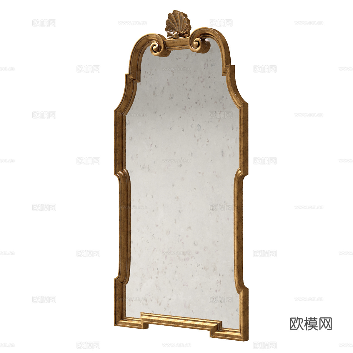 欧式古典装饰镜子3d模型下载（渲染图4）