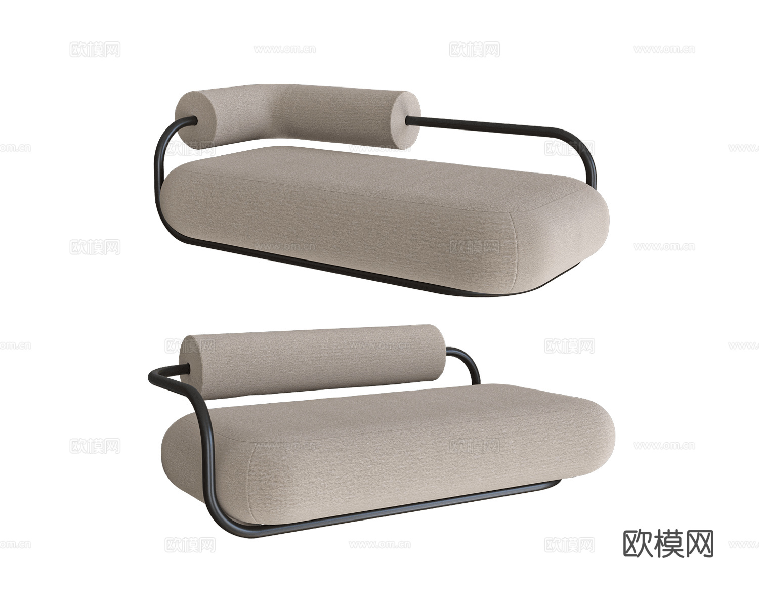 DIZA Collective 意式单人沙发3d模型下载