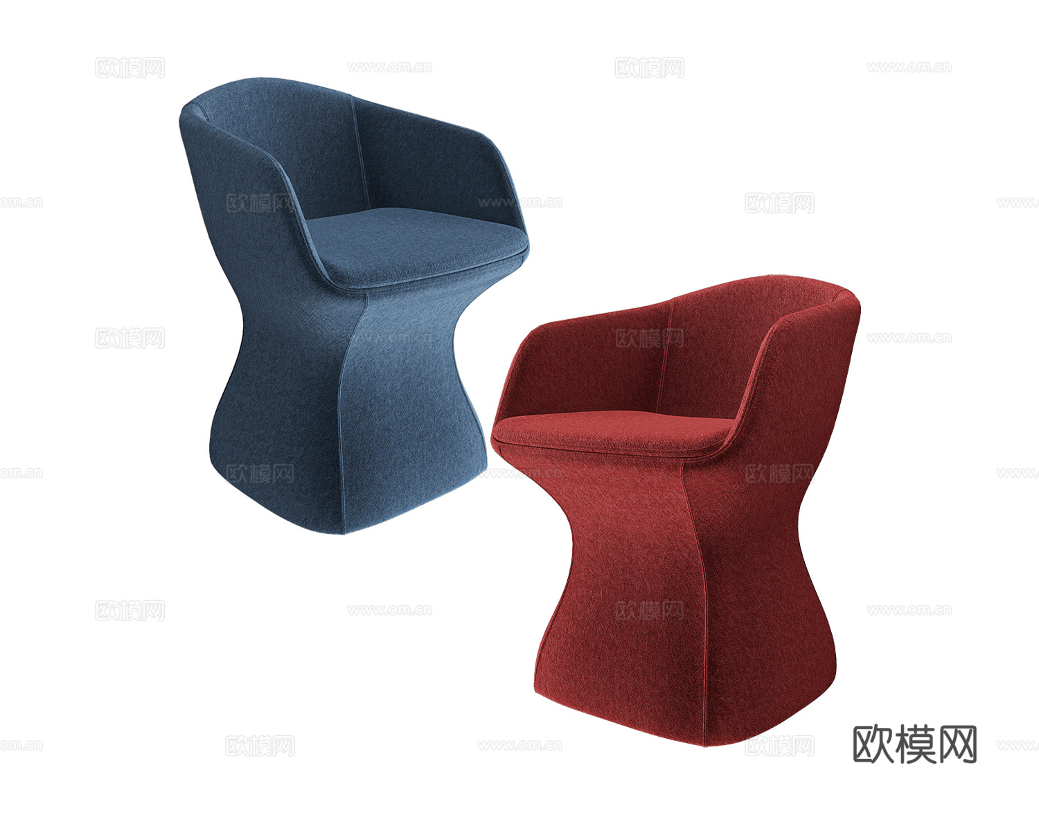 Chairs & More 意式餐椅3d模型下载