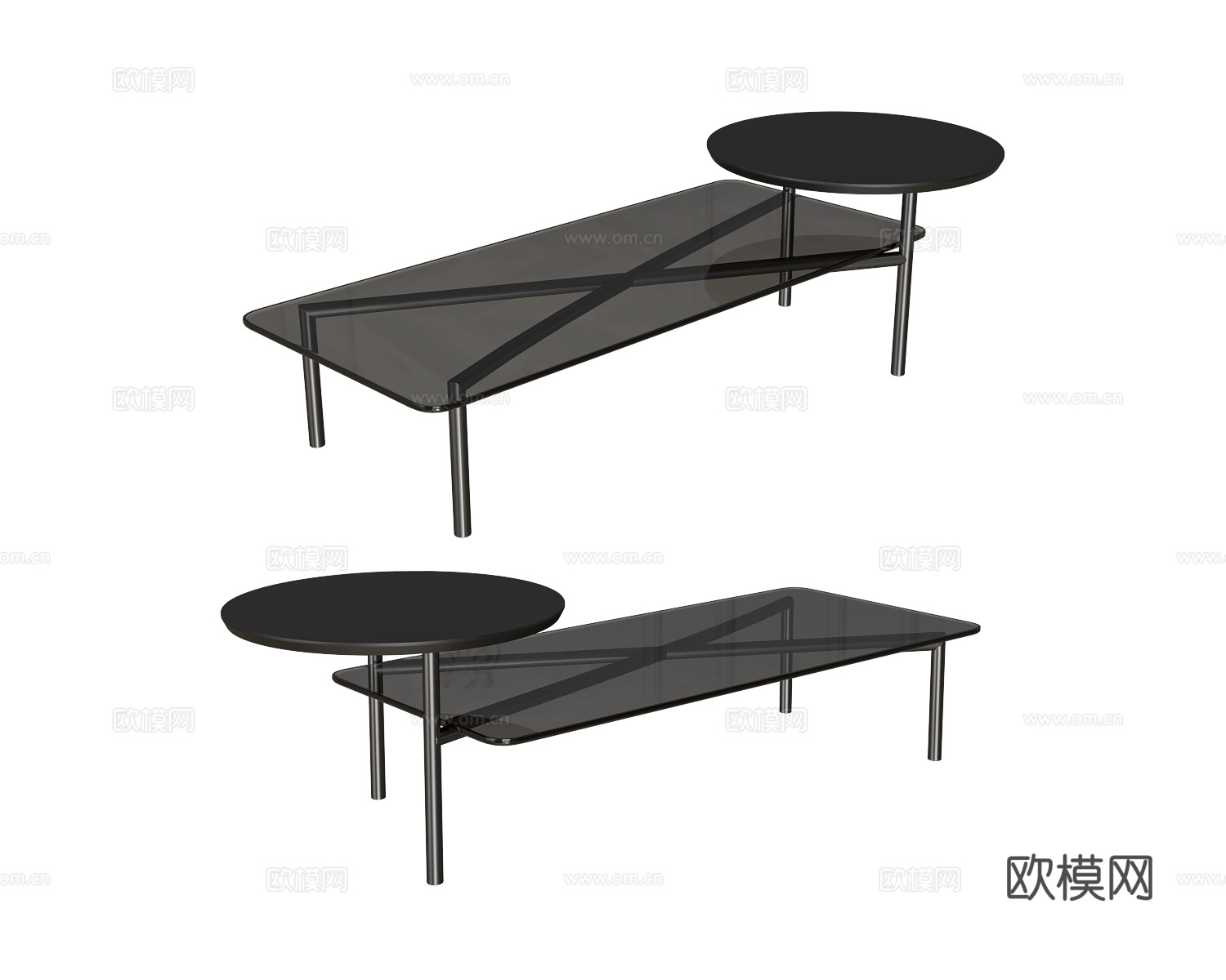 COEDITION 玻璃茶几3d模型下载