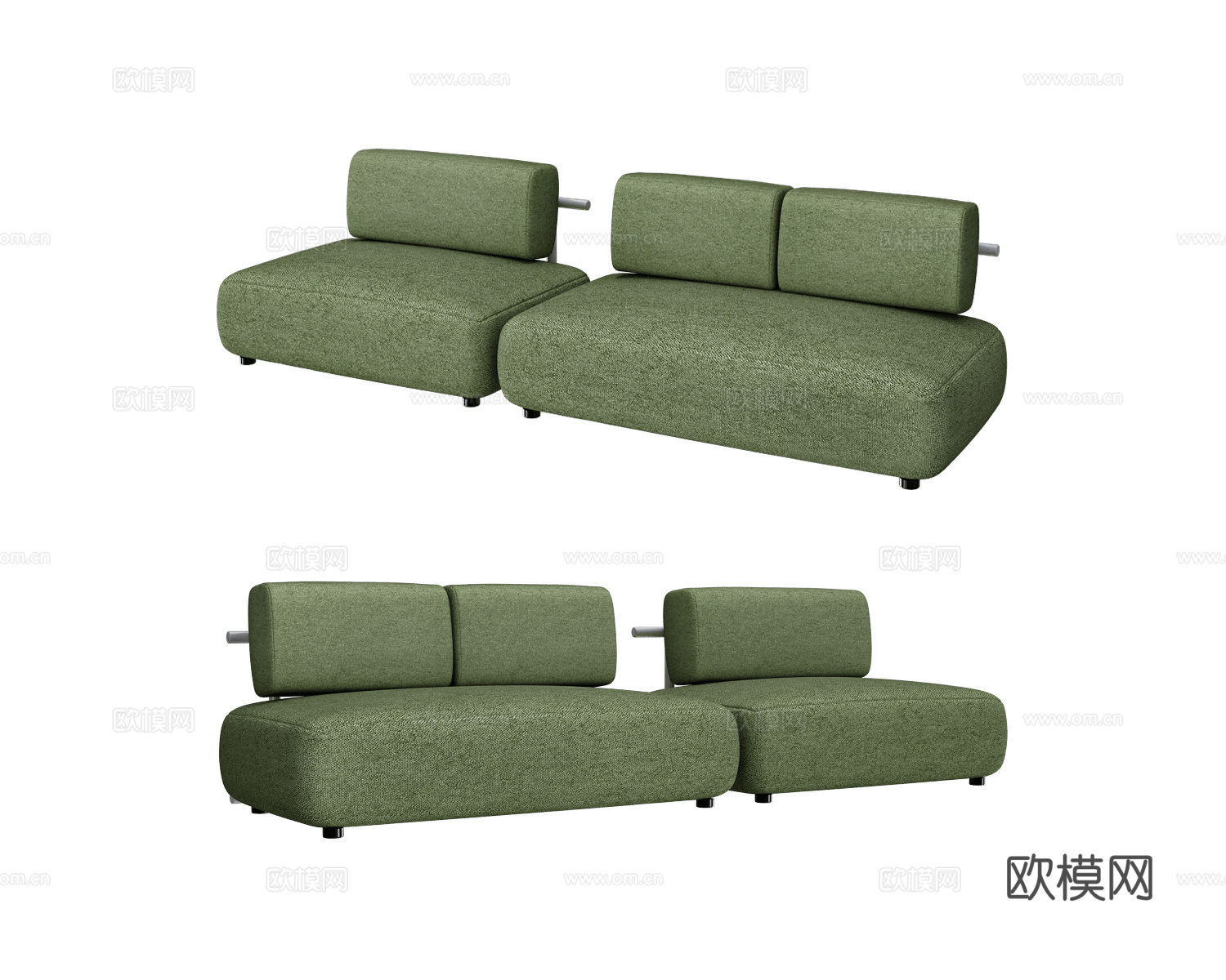 MDF Italia 三人沙发3d模型下载