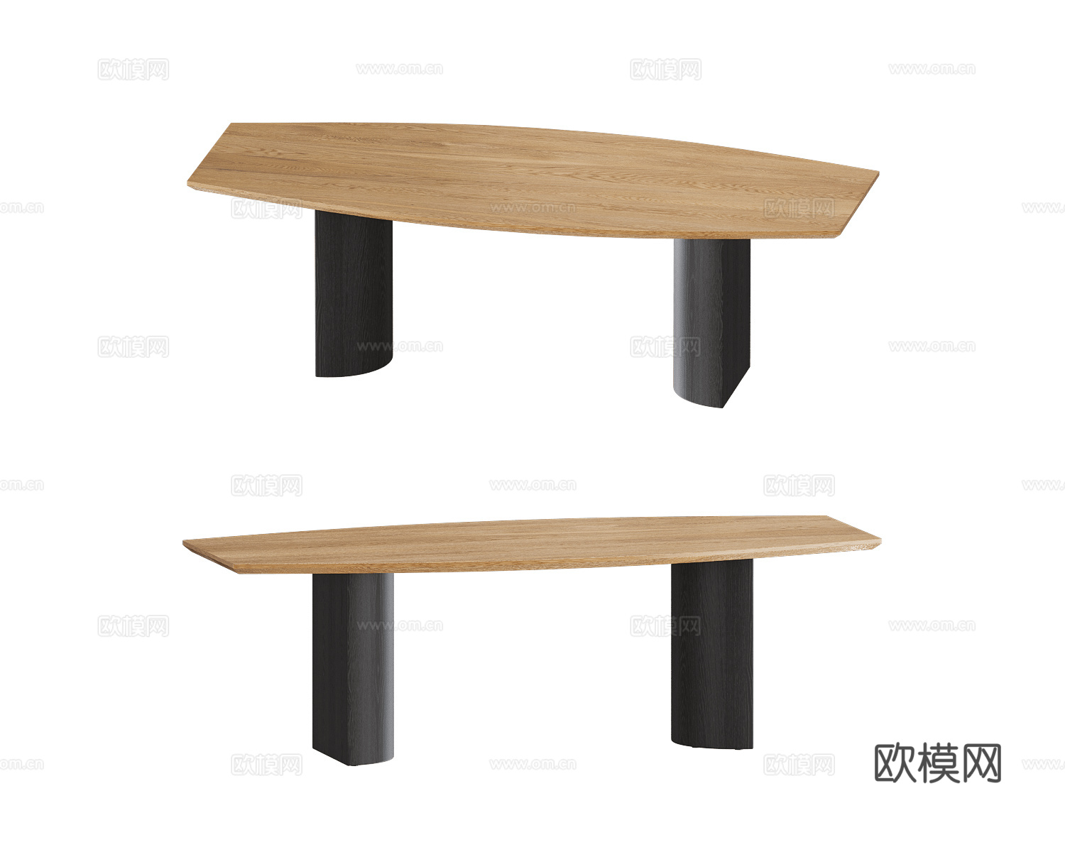 Arbore 原木风茶几3d模型下载