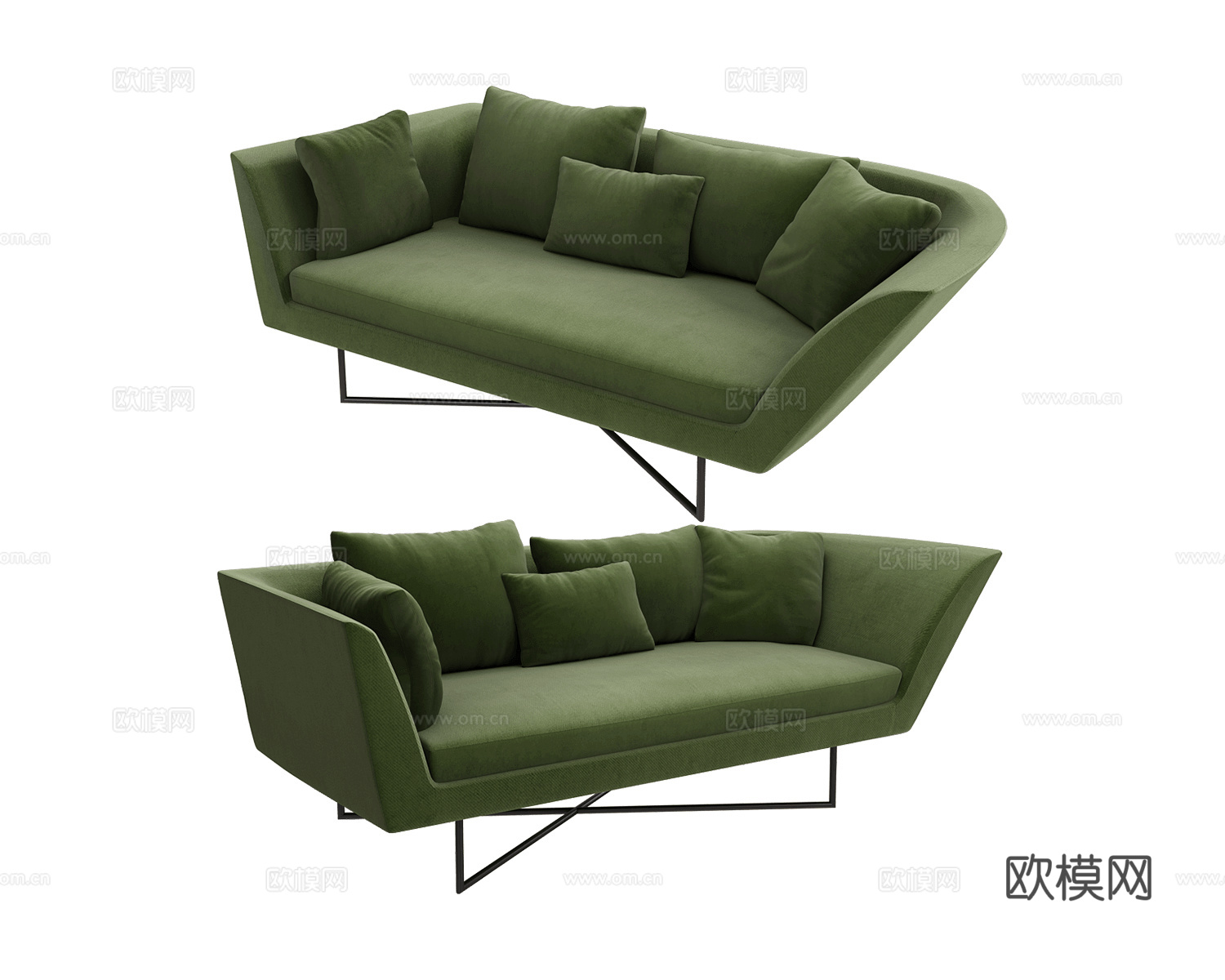 ERBA ITALIA 休闲沙发3d模型下载