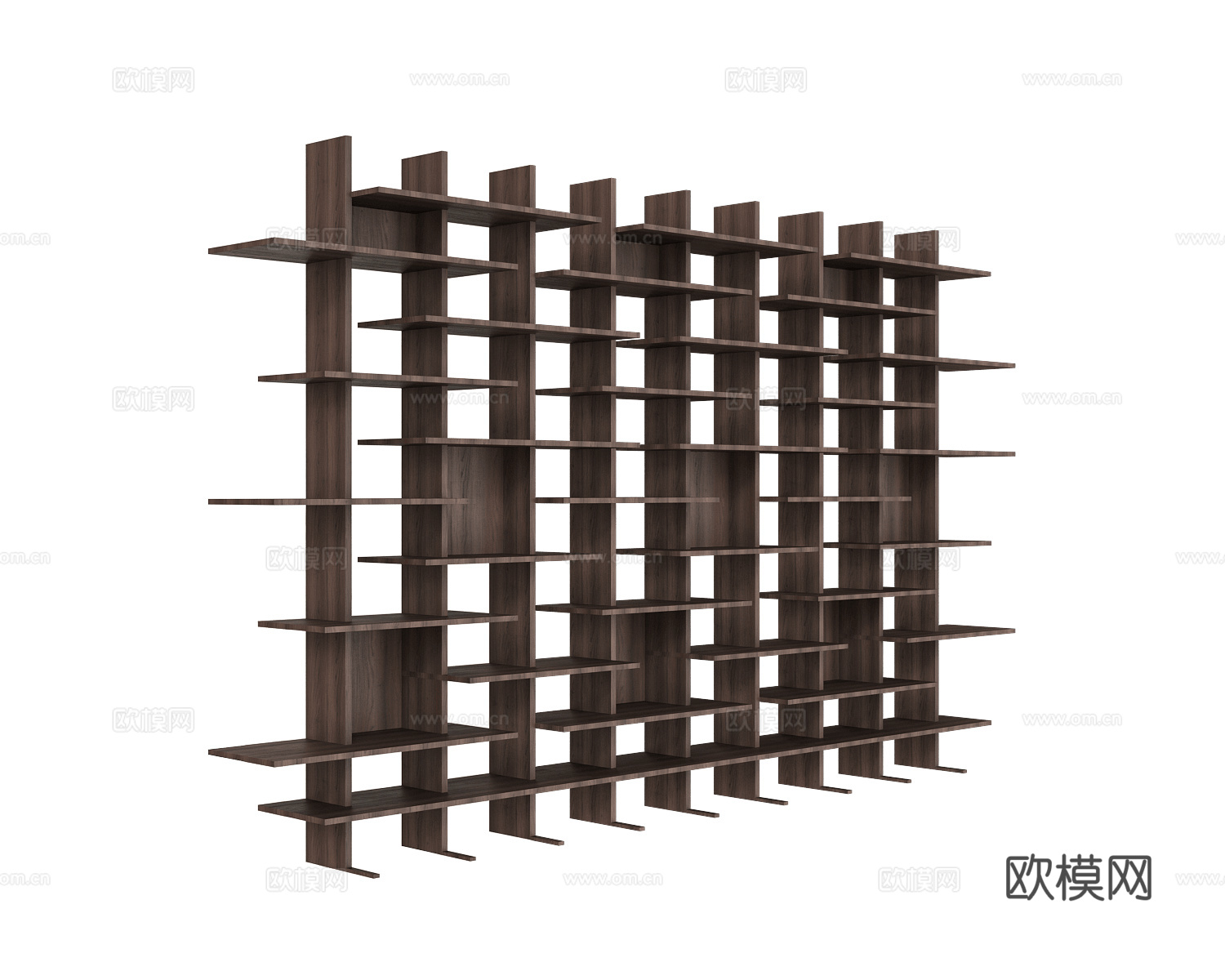 Pacini & Cappellini 中古风书架3d模型下载（渲染图1）