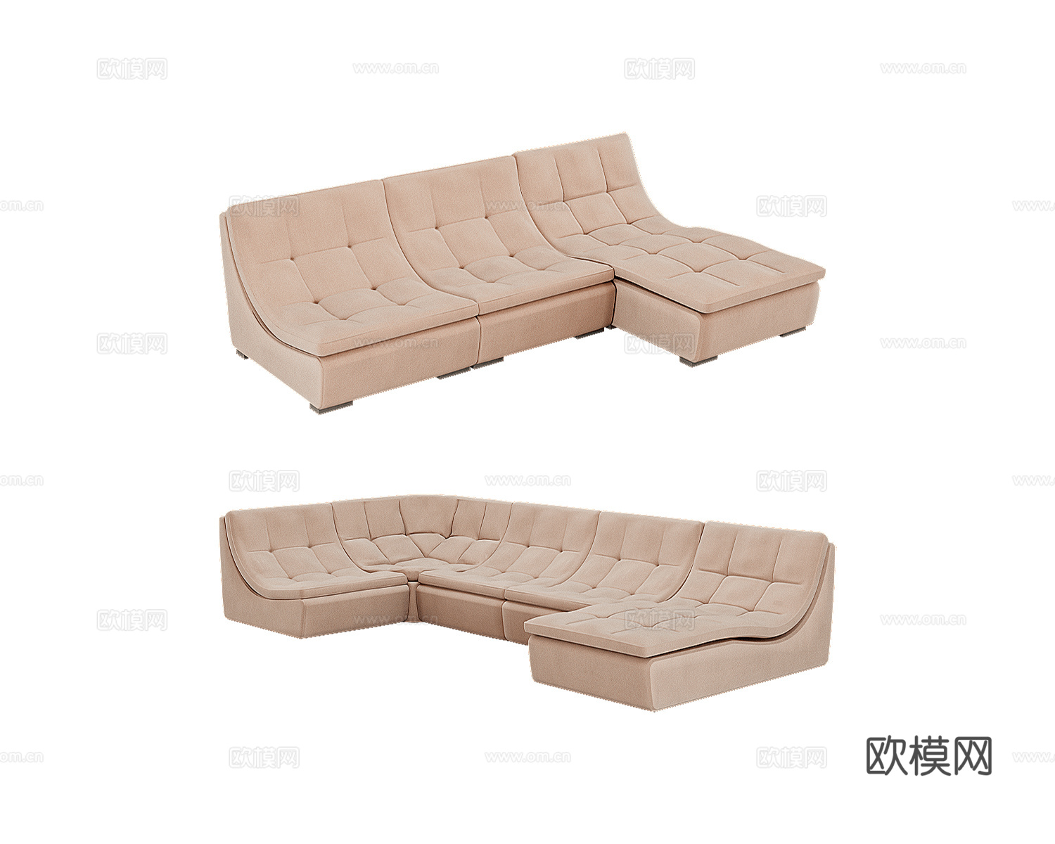 Mirlachev 转角多人沙发3d模型下载