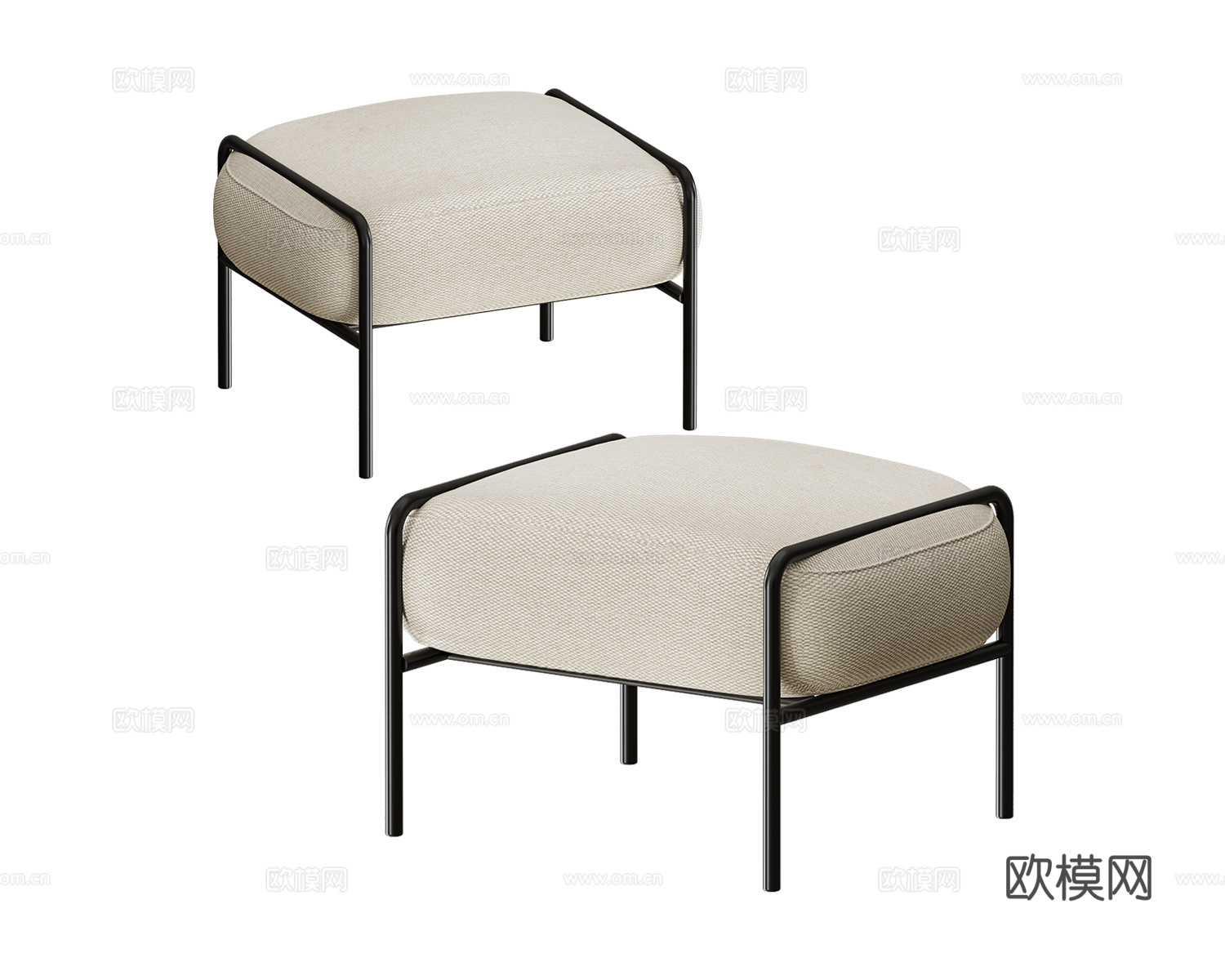 NOMA 沙发凳3d模型下载