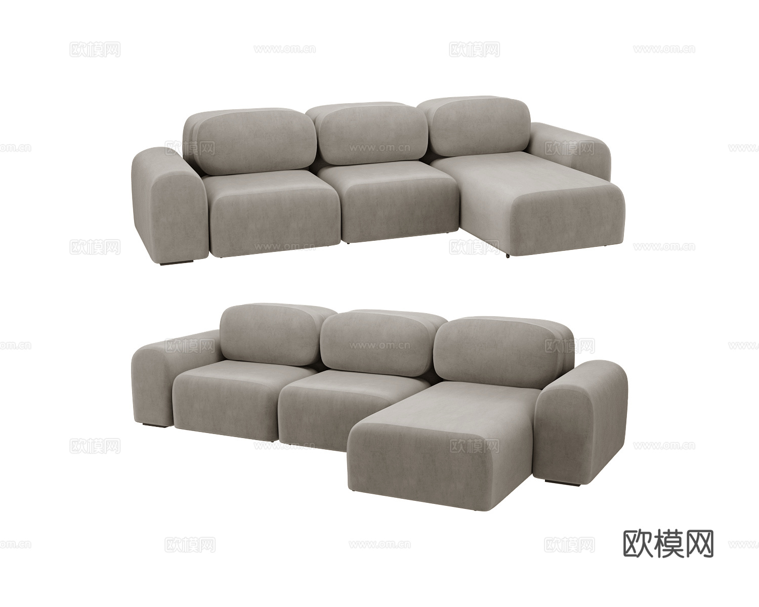 Masterfabrik 布艺多人沙发3d模型下载