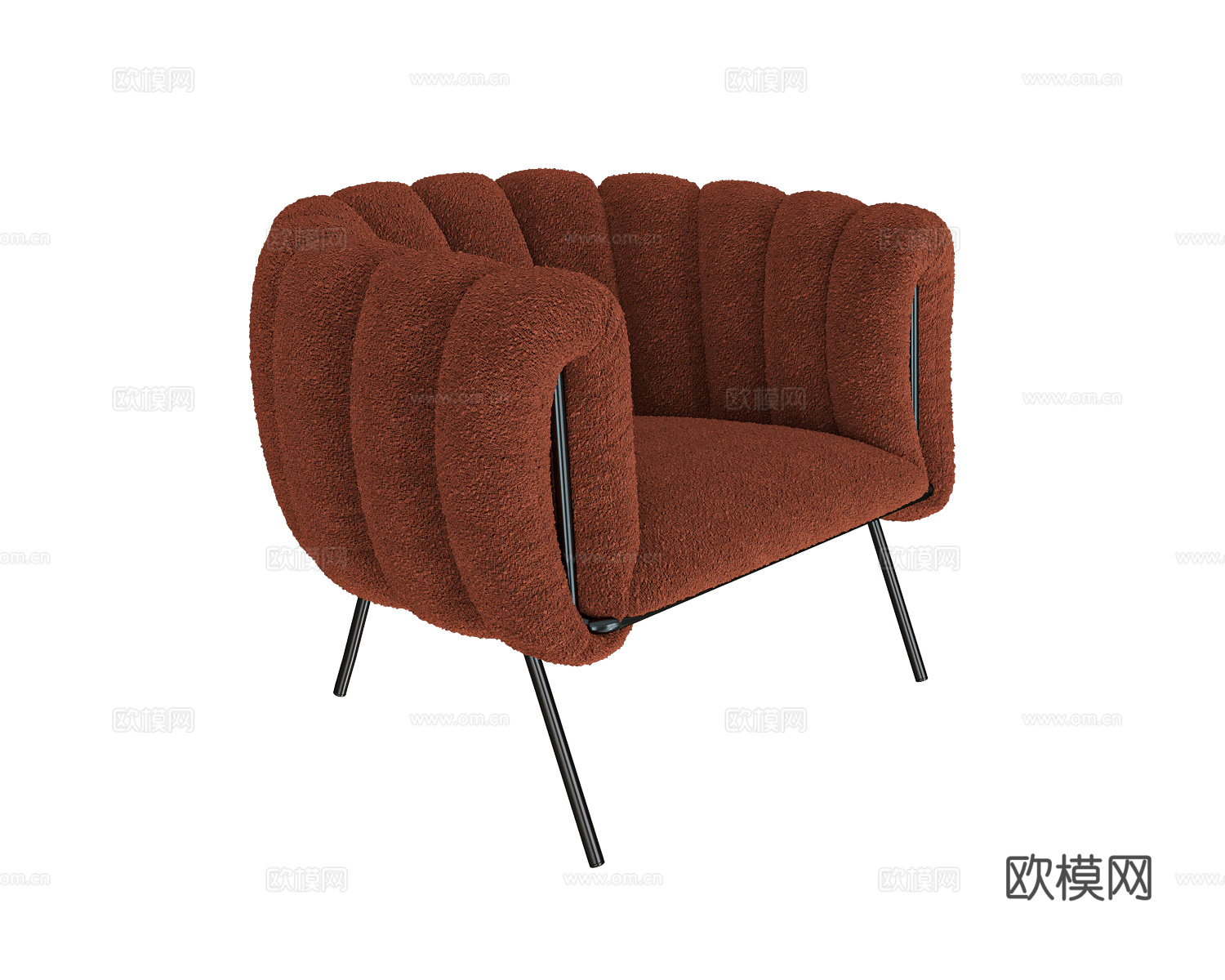 DIZA Collective 意式休闲椅3d模型下载（渲染图2）