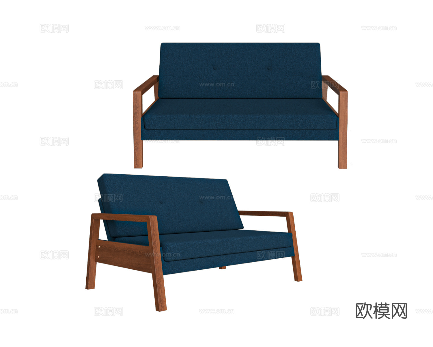 Scandicsofa 双人沙发3d模型下载