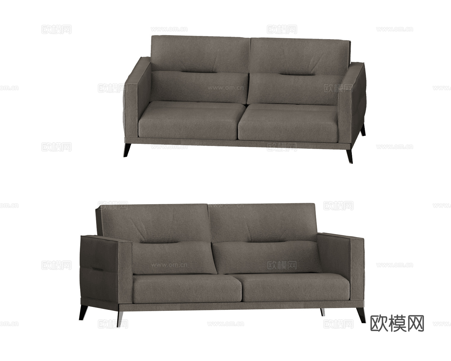 Saiwala 双人沙发3d模型下载