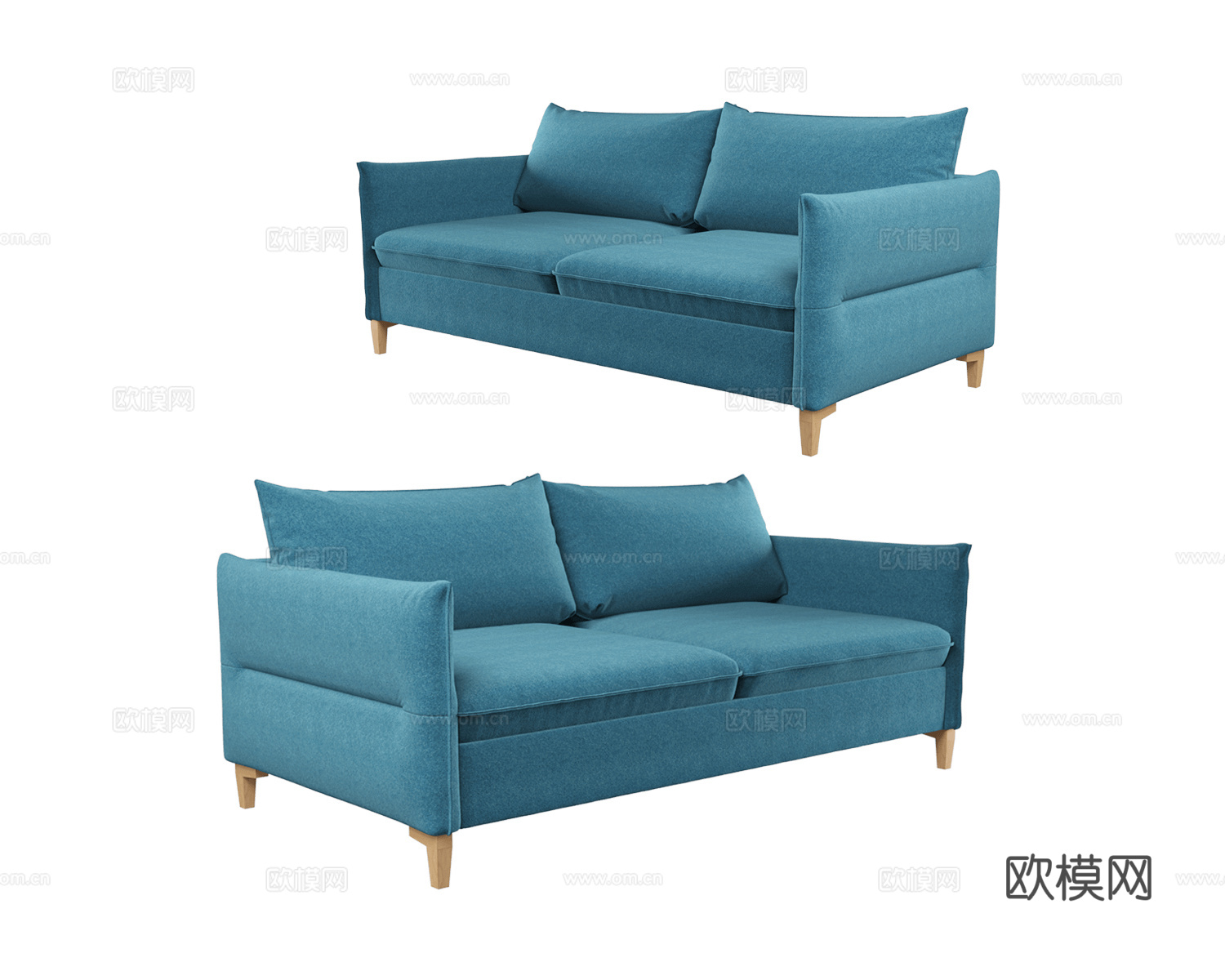 Saiwala 双人沙发3d模型下载