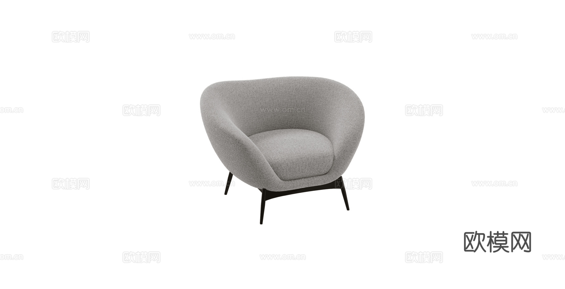 Saba 单人沙发3d模型下载