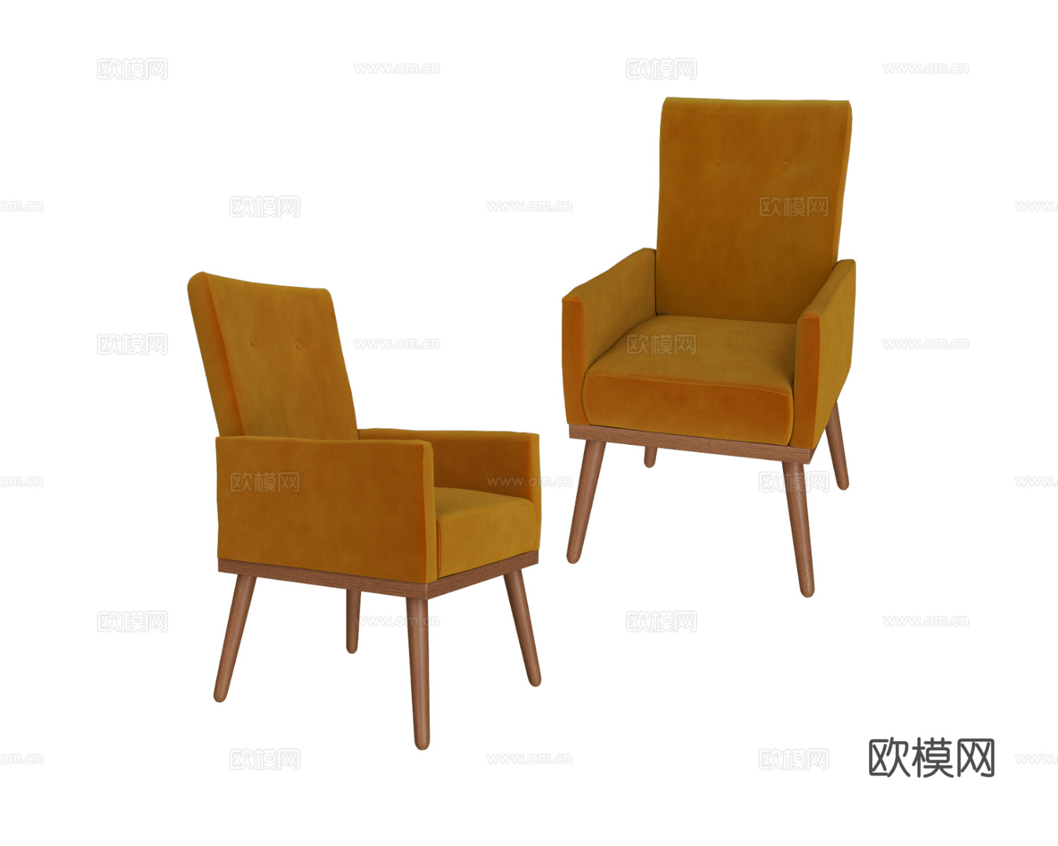 Scandicsofa 单人沙发3d模型下载