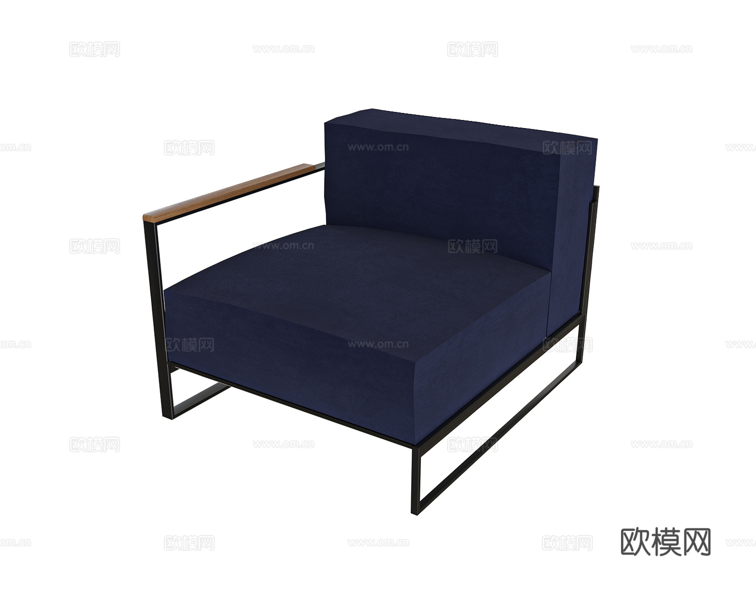 Röshults 单人沙发 单扶手3d模型下载（渲染图2）