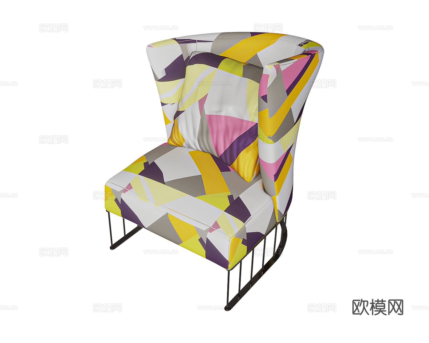 ERBA ITALIA 单人沙发3d模型下载（渲染图1）