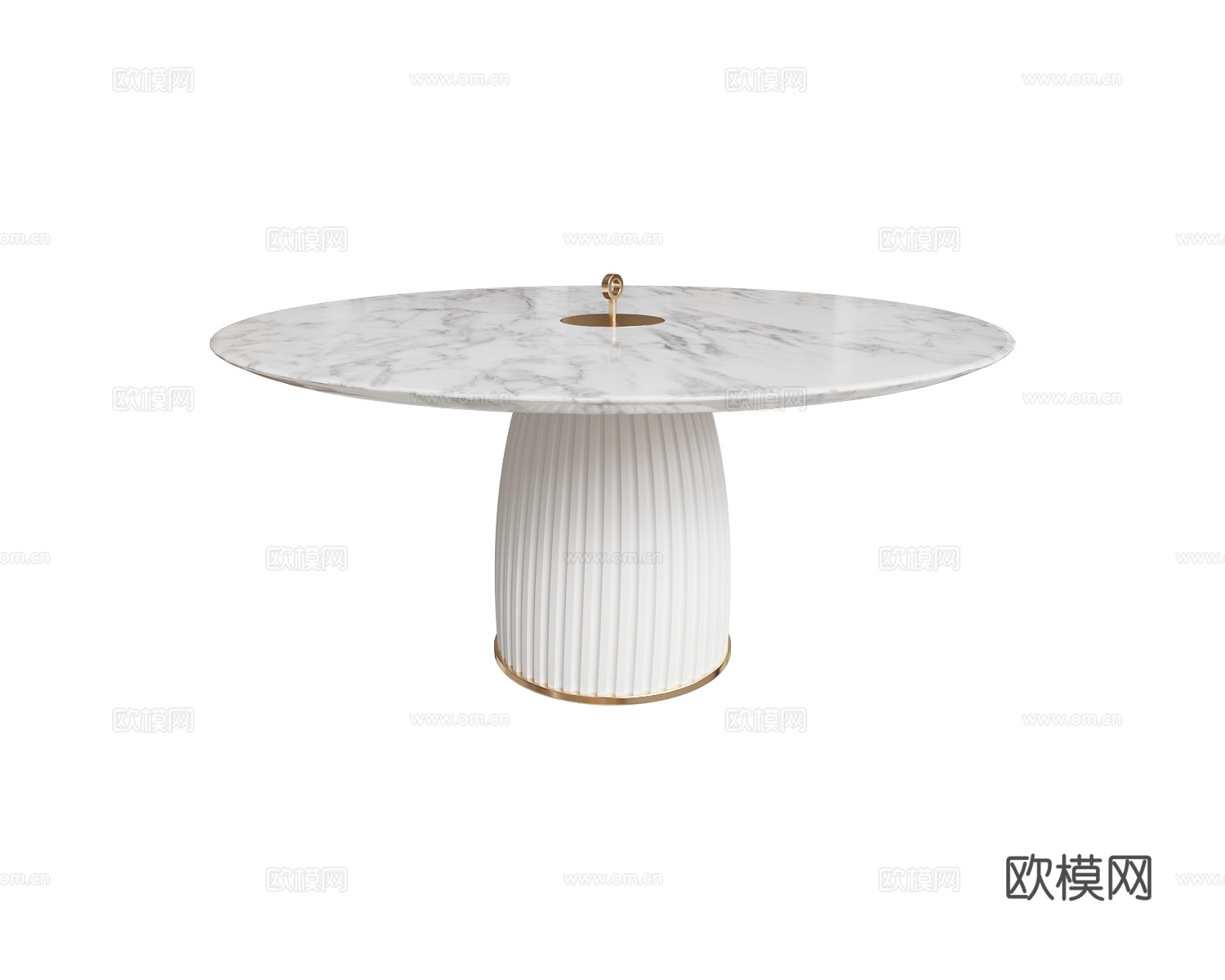 Paolo Castelli 圆形餐桌3d模型下载（渲染图1）