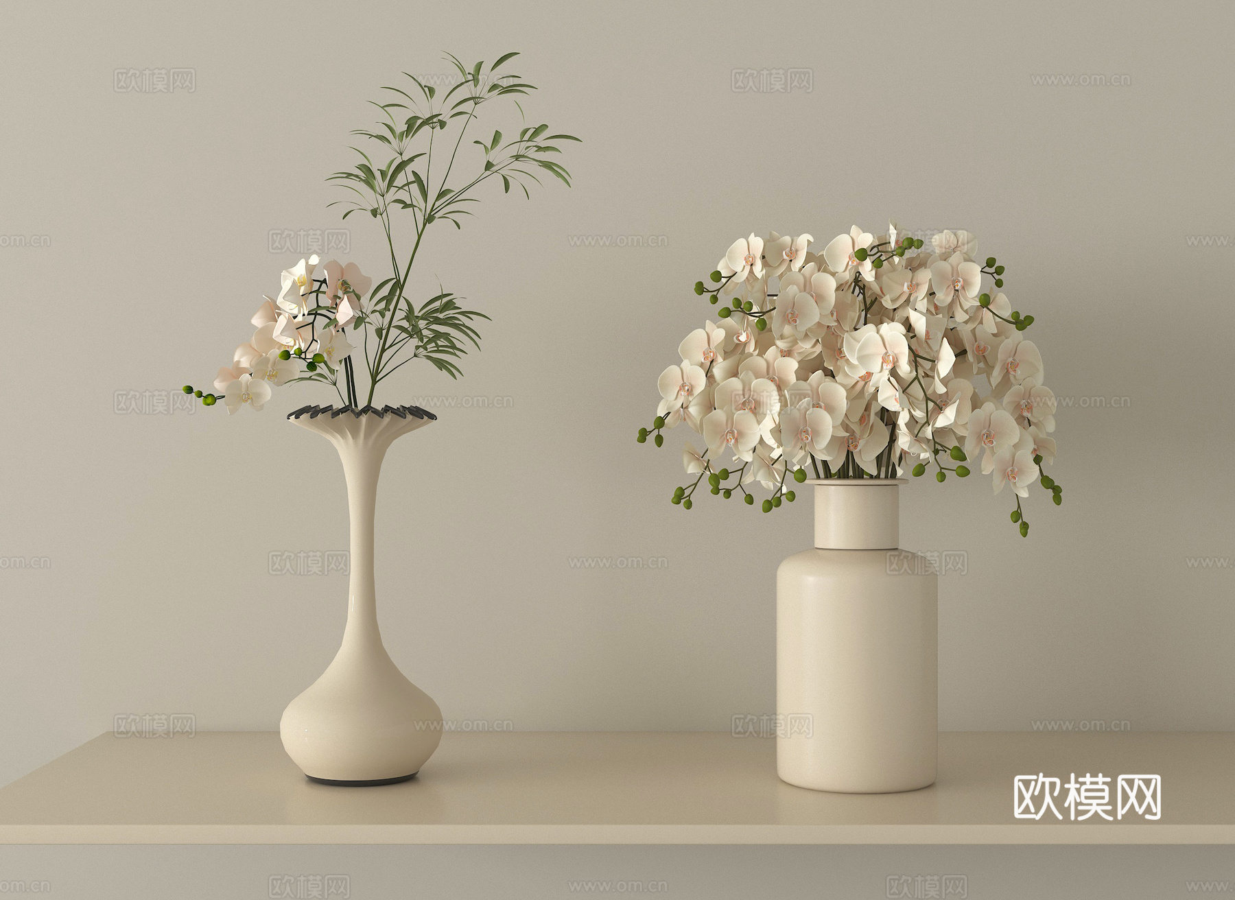 花艺摆件su模型