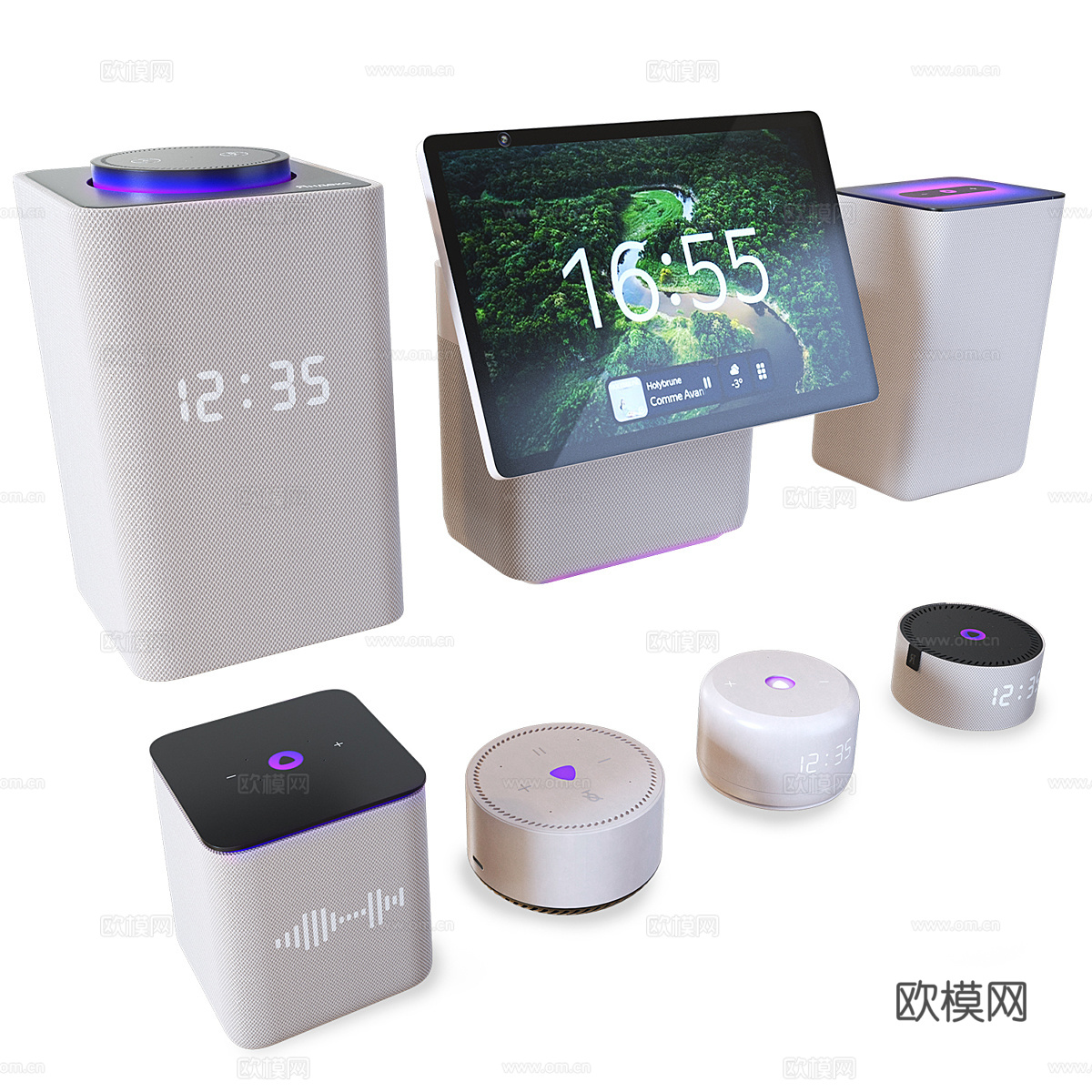 现代 Yandex Station 系列电子产品3d模型下载（渲染图1）