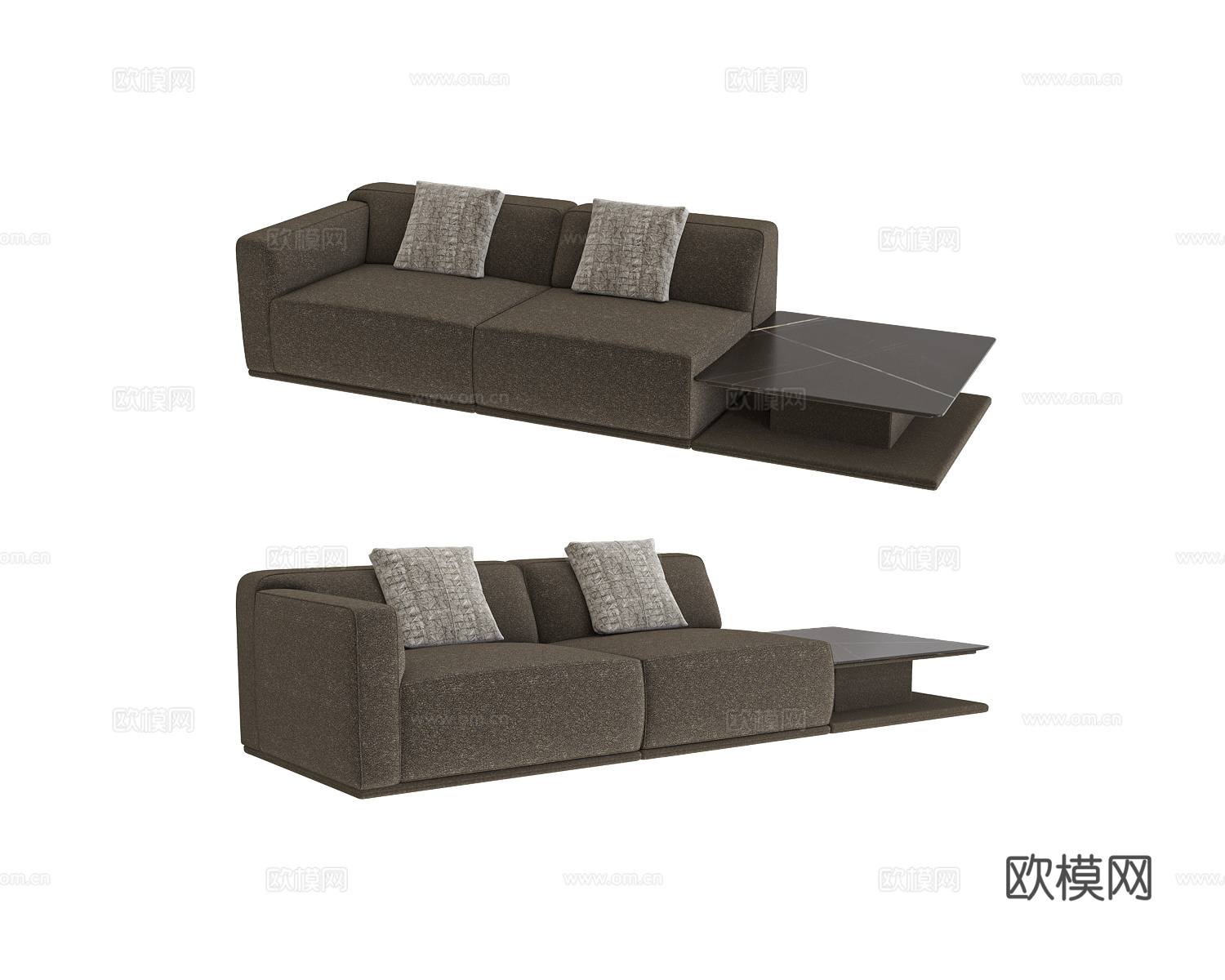 CTS salotti 双人沙发3d模型下载