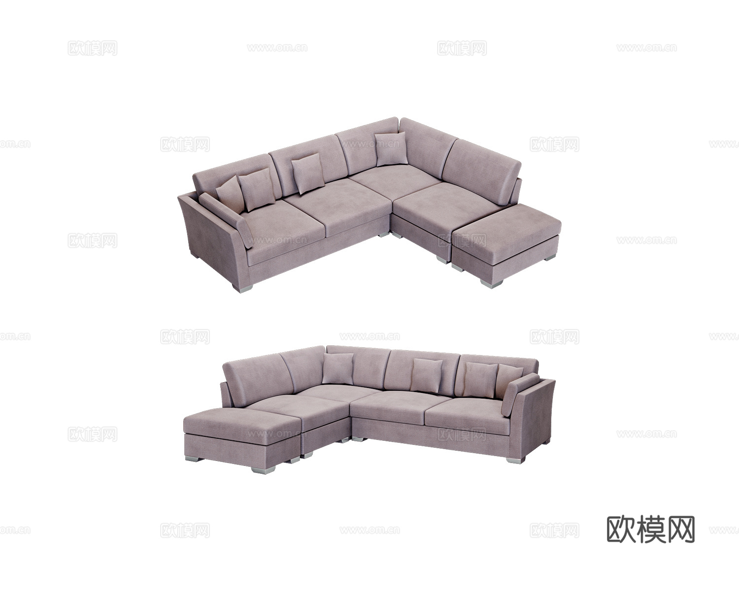 Mirlachev 转角沙发3d模型下载