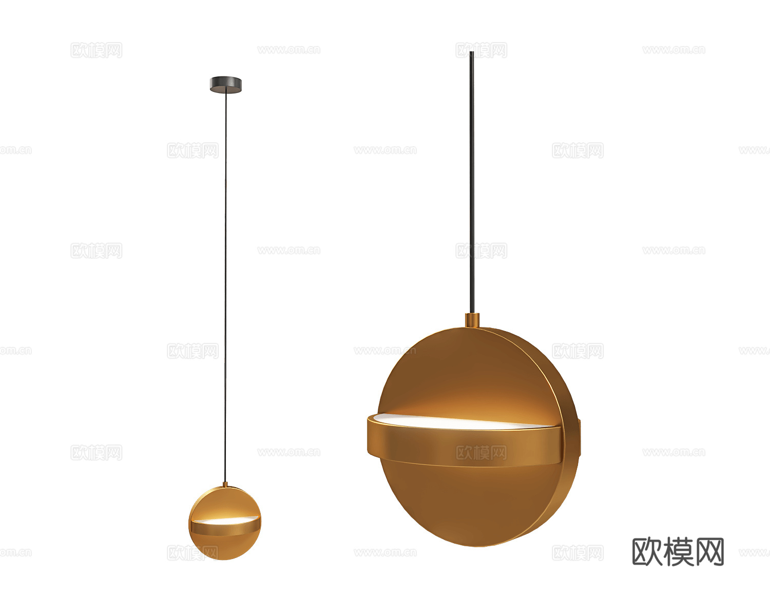 ENOstudio 意式小吊灯3d模型下载
