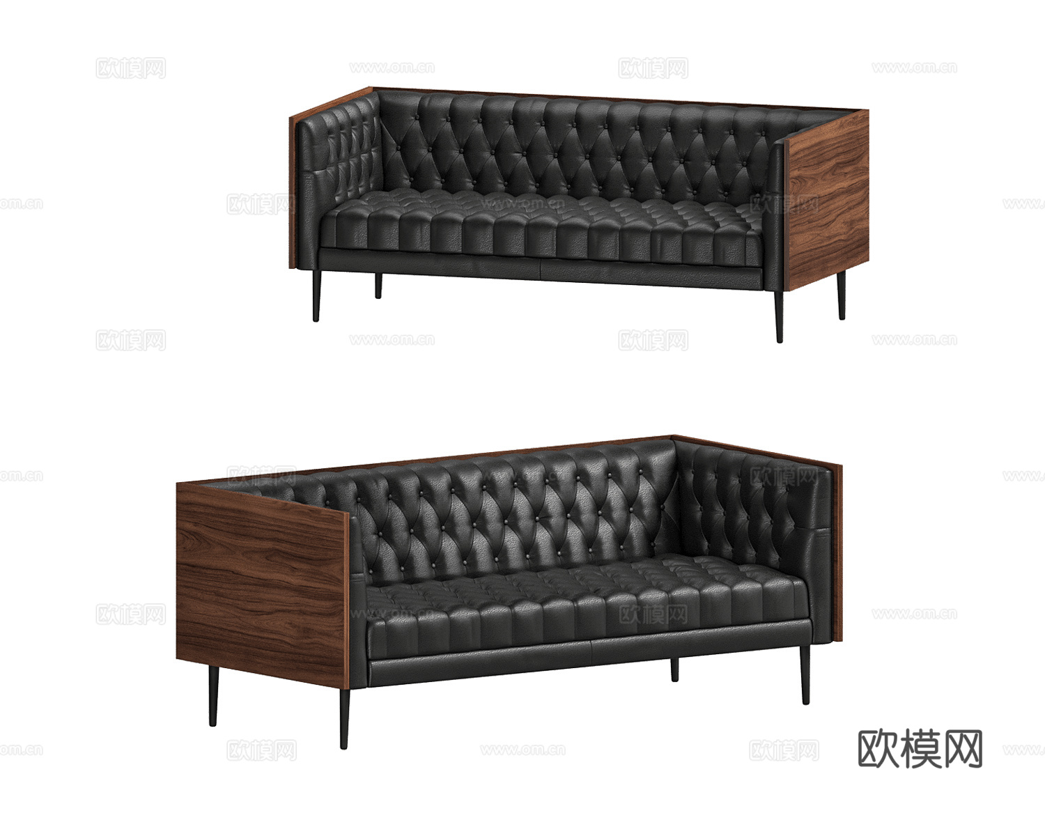 Arbore 皮革多人沙发3d模型下载