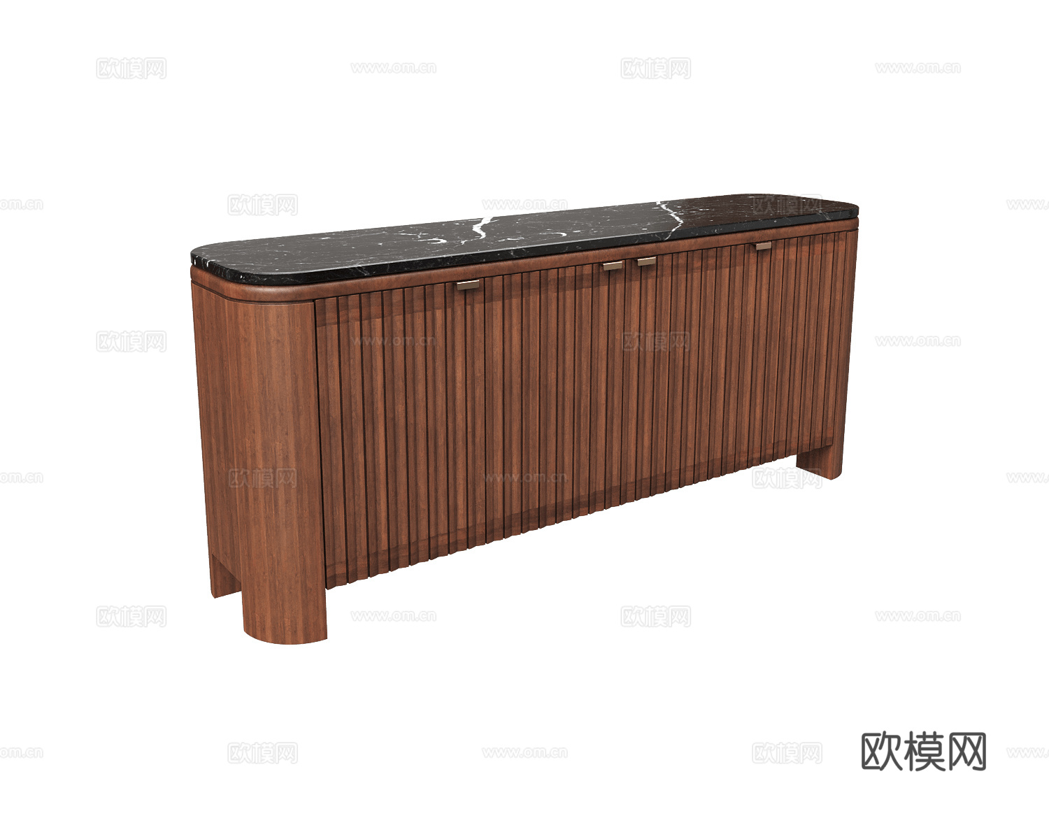 Arbore 原木风餐边柜3d模型下载（渲染图2）