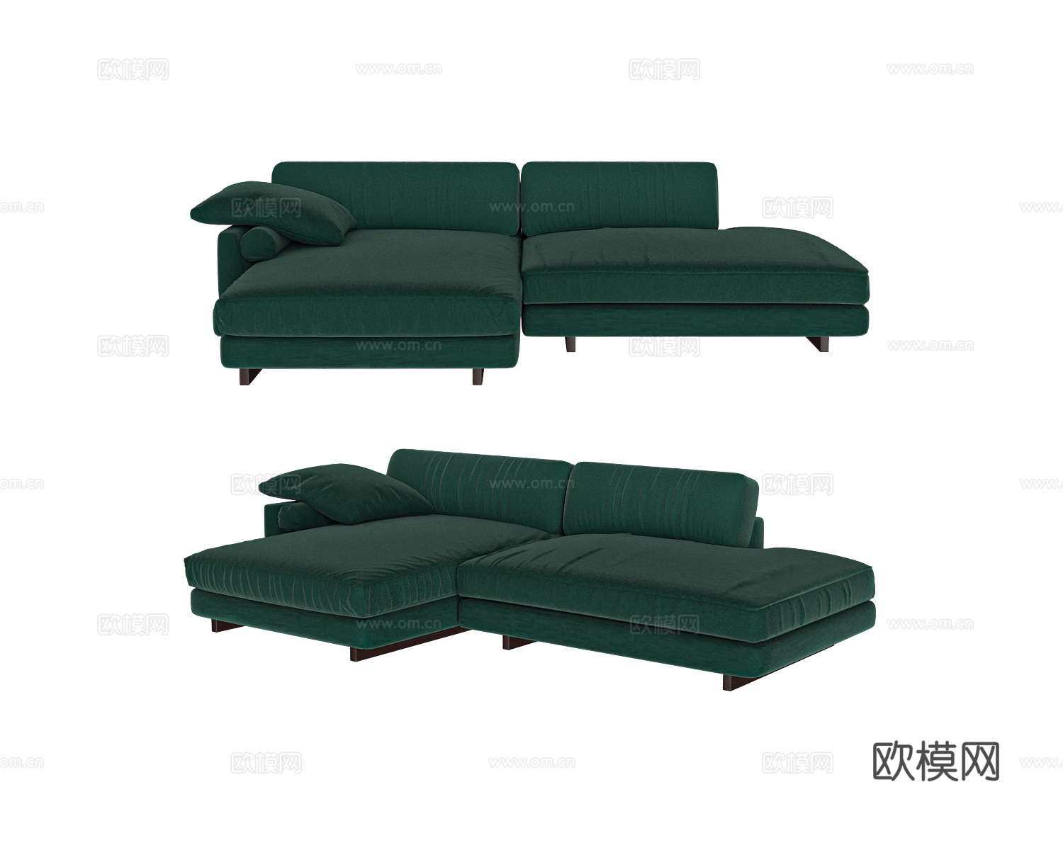 Ivasa 转角沙发3d模型下载