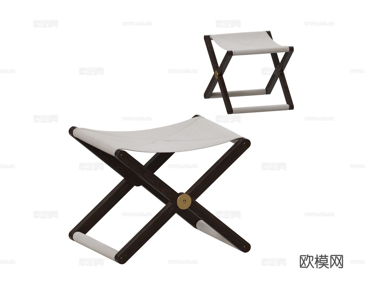 Paolo Castelli 折叠凳 凳子3d模型下载