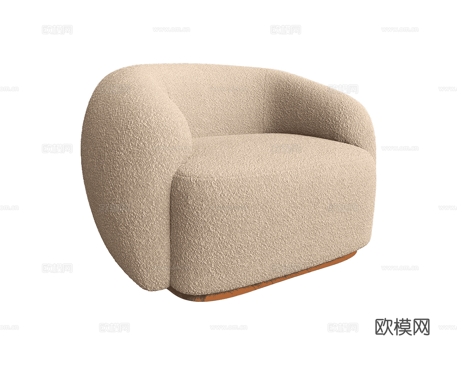 Paolo Castelli 意式单人沙发3d模型下载