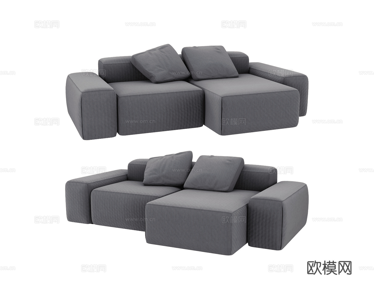 Masterfabrik 双人沙发3d模型下载