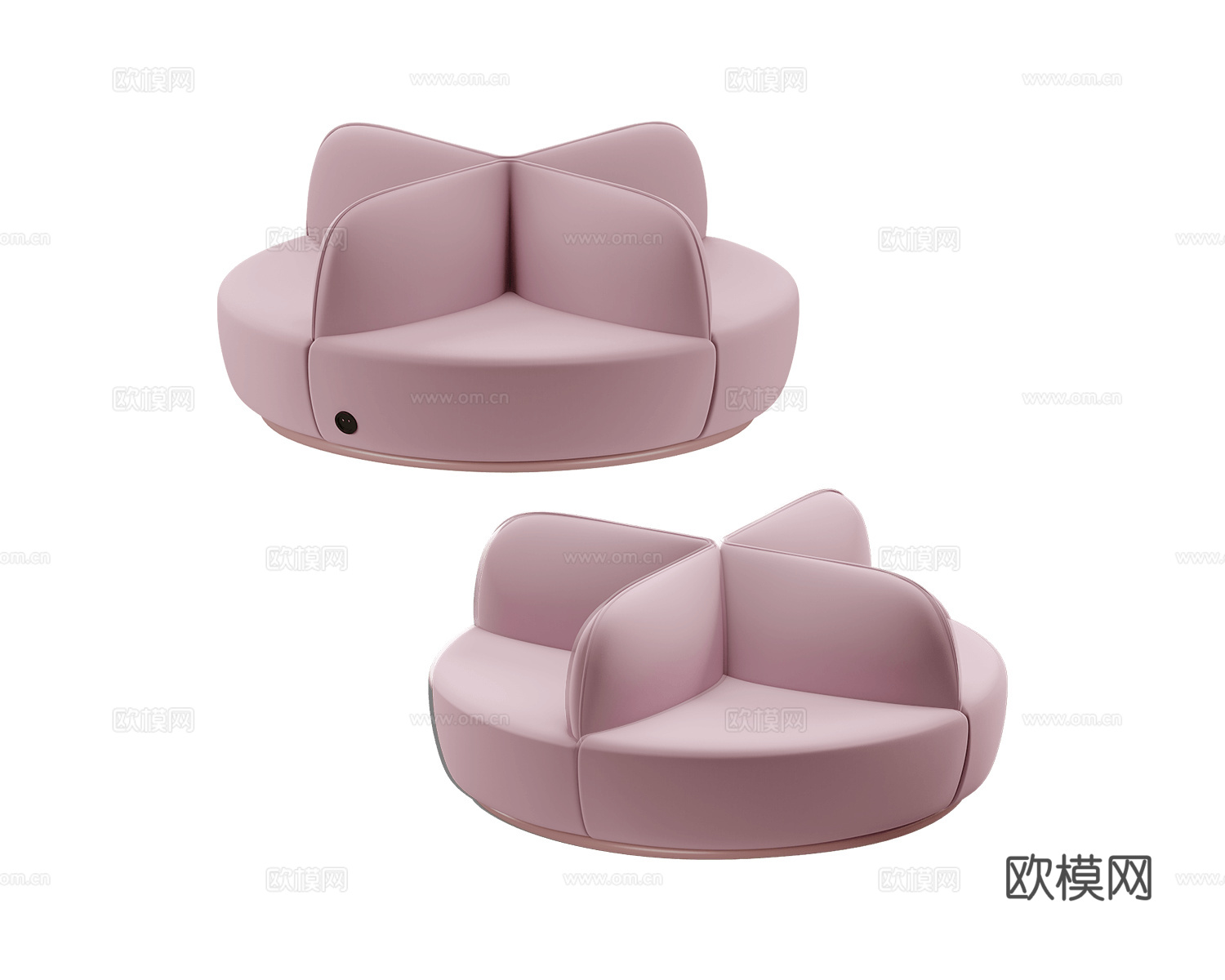 Sancal 四人公共沙发3d模型下载