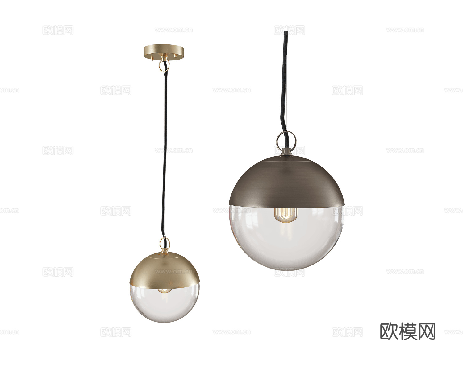 Pikart 吊灯3d模型下载（渲染图2）