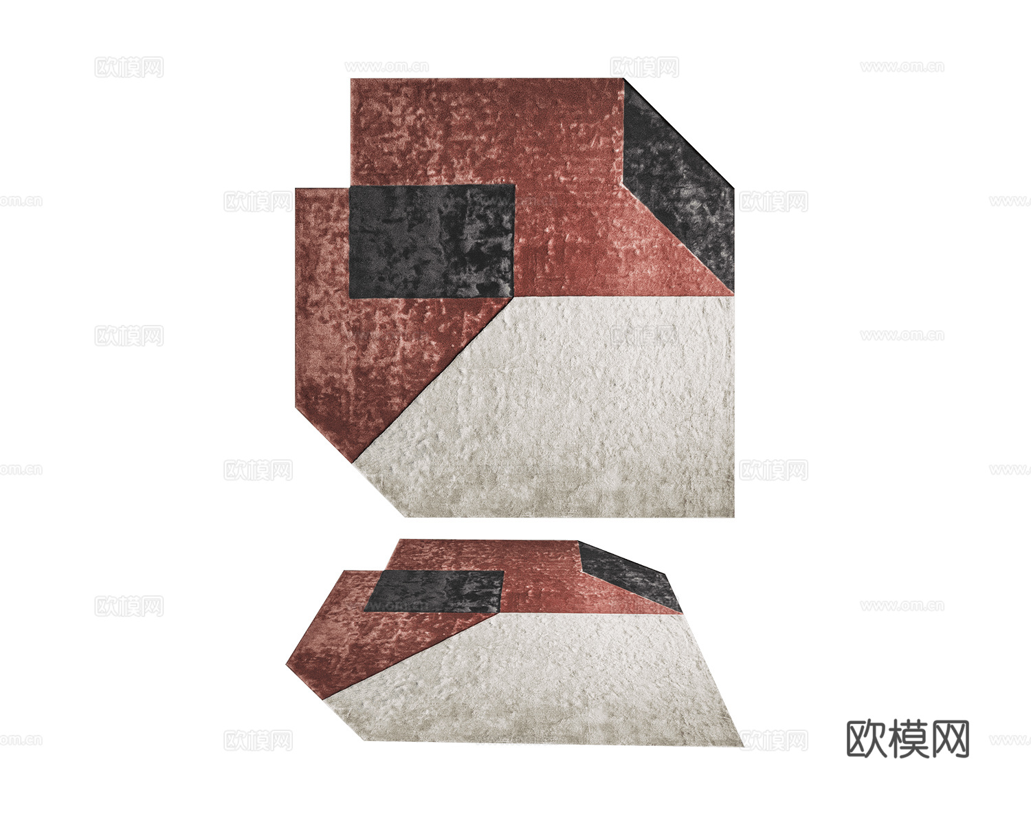 Paolo Castelli 异形地毯3d模型下载