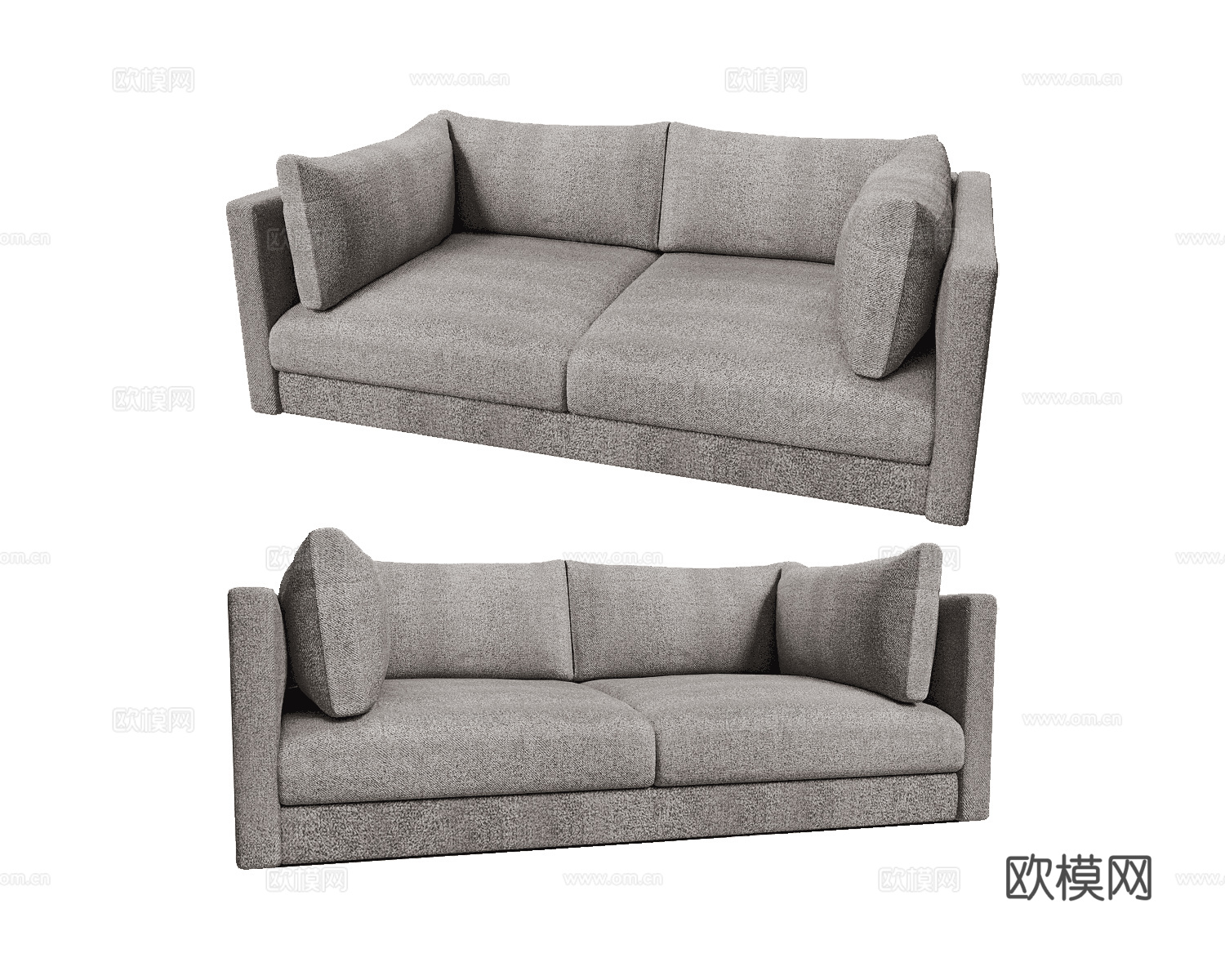 Dantone Home 双人沙发3d模型下载