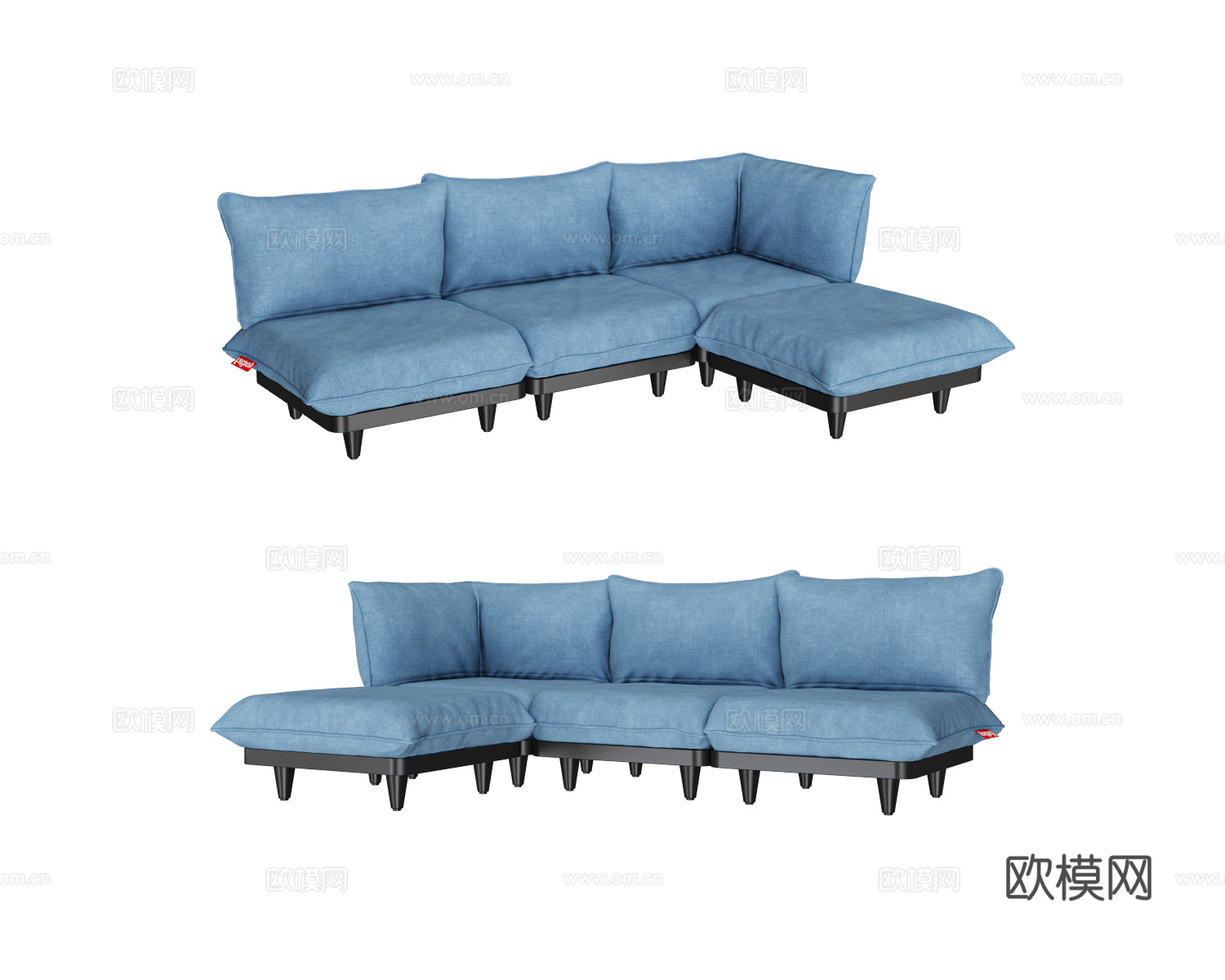 Fatboy 转角沙发3d模型下载